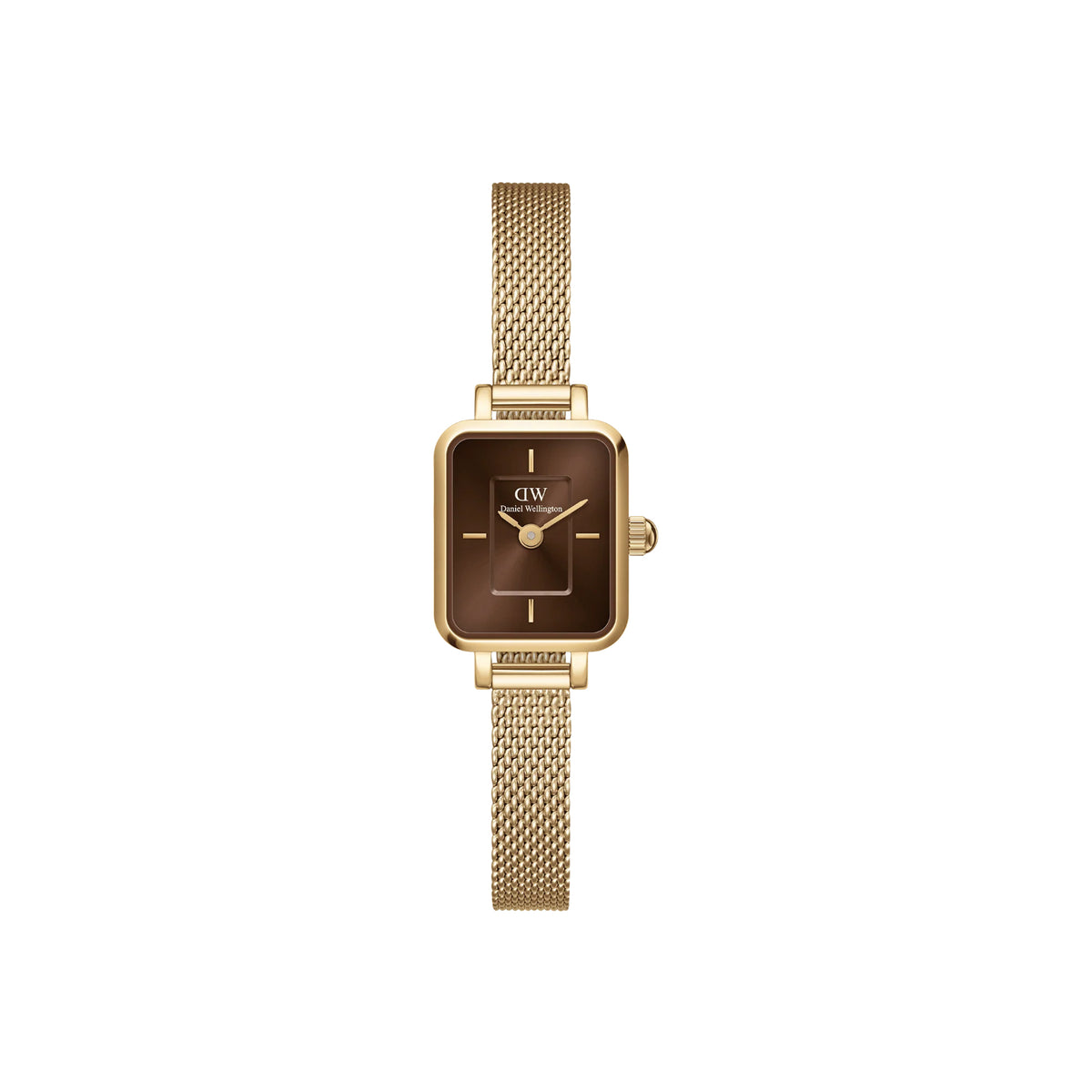Daniel Wellington - Orologio Quadro Mini Evergold G 15x18 Ambra