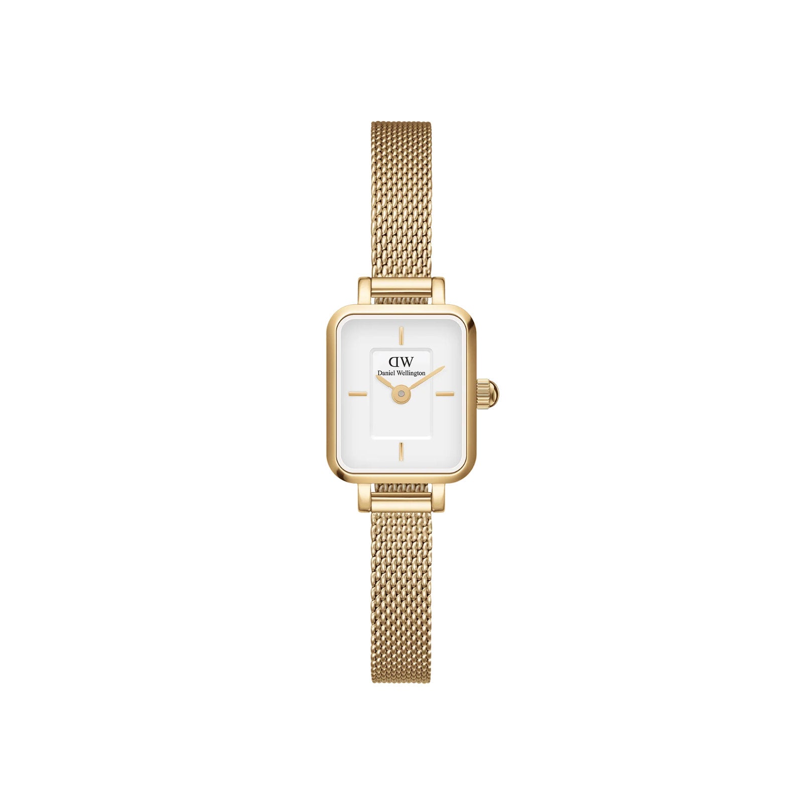Daniel Wellington - Orologio Quadro Mini Evergold 15x18 White