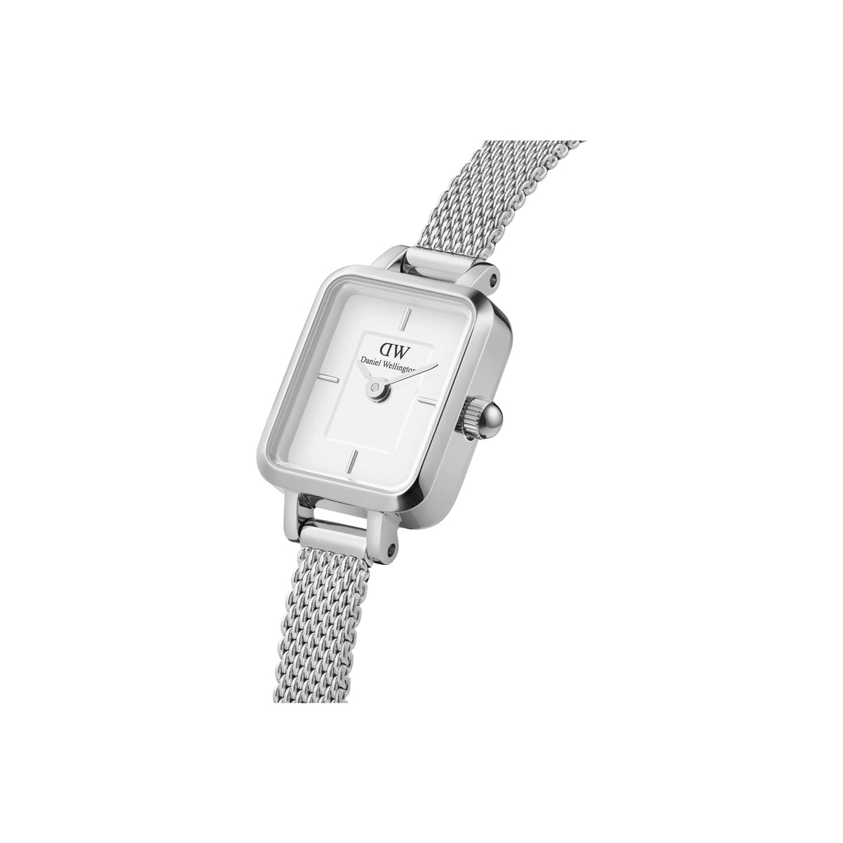 Daniel Wellington - Orologio Quadro Mini 15x18 Sterling Bianco