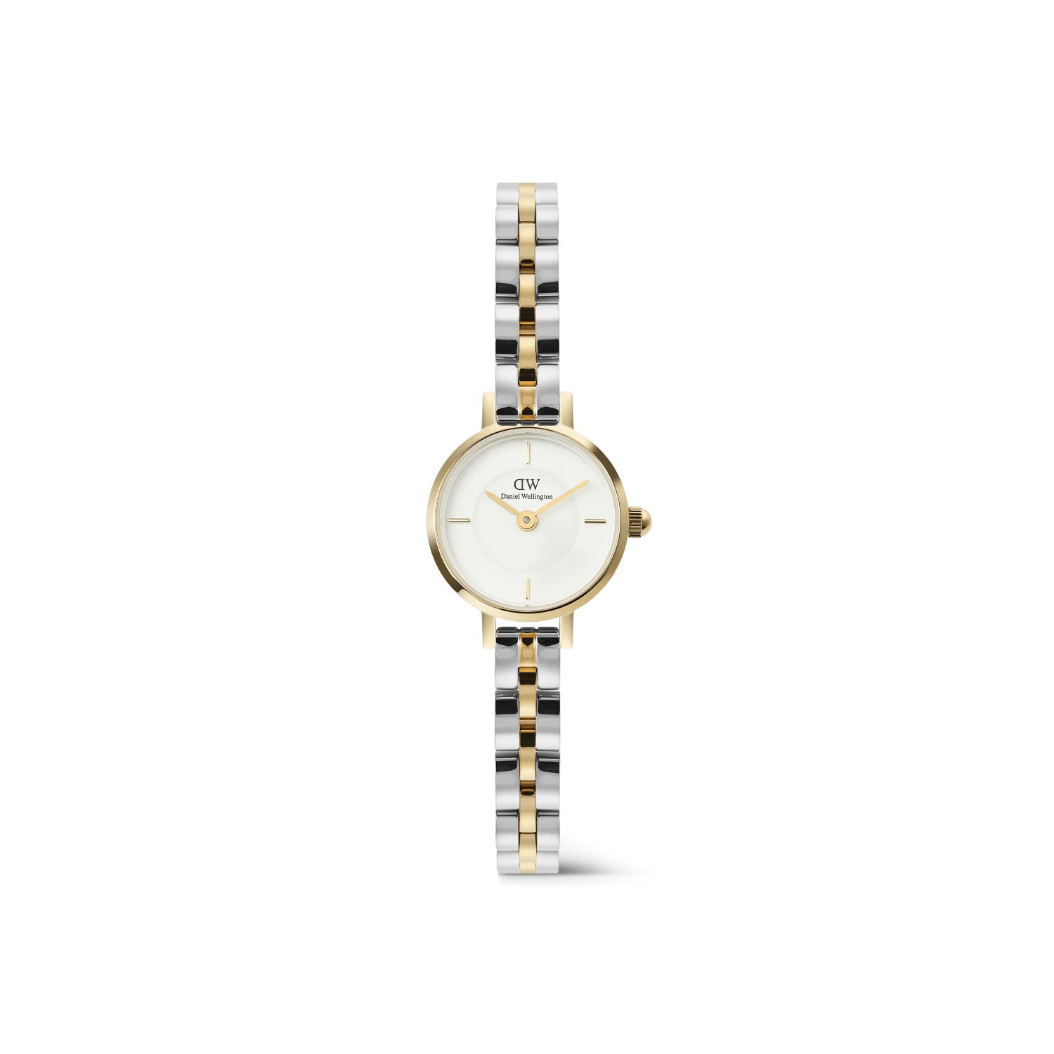 Daniel Wellington - Orologio Petite Mini Arch 3-Link 19mm Two Tone Gold Quarzo