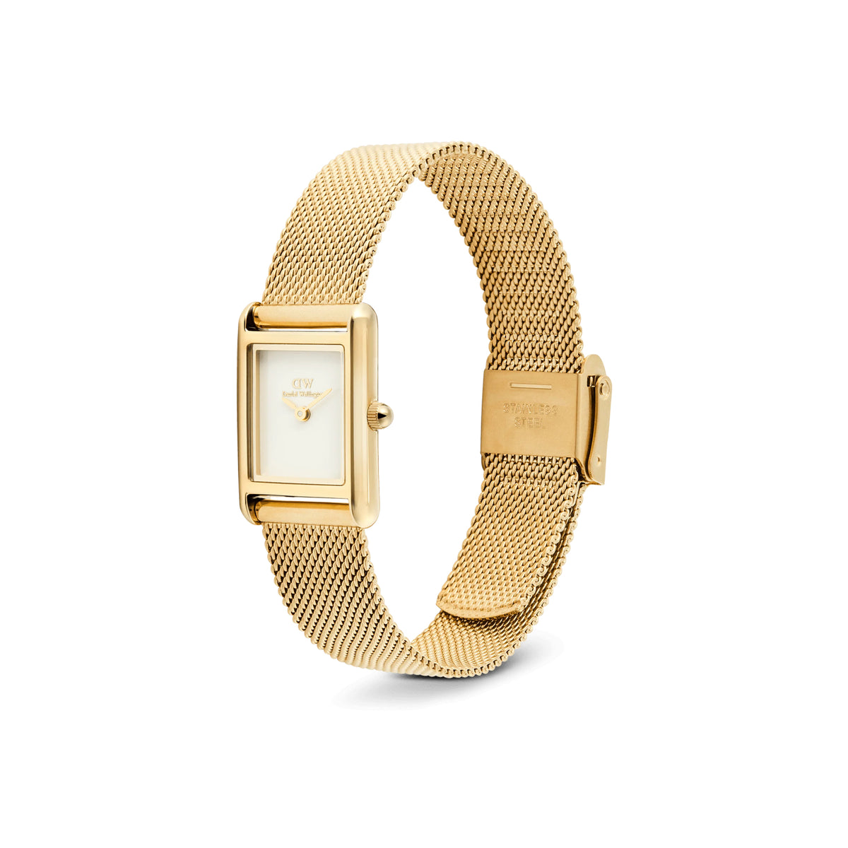 Daniel Wellington - Orologio Bound Mini 17x26 Evergold Bianco
