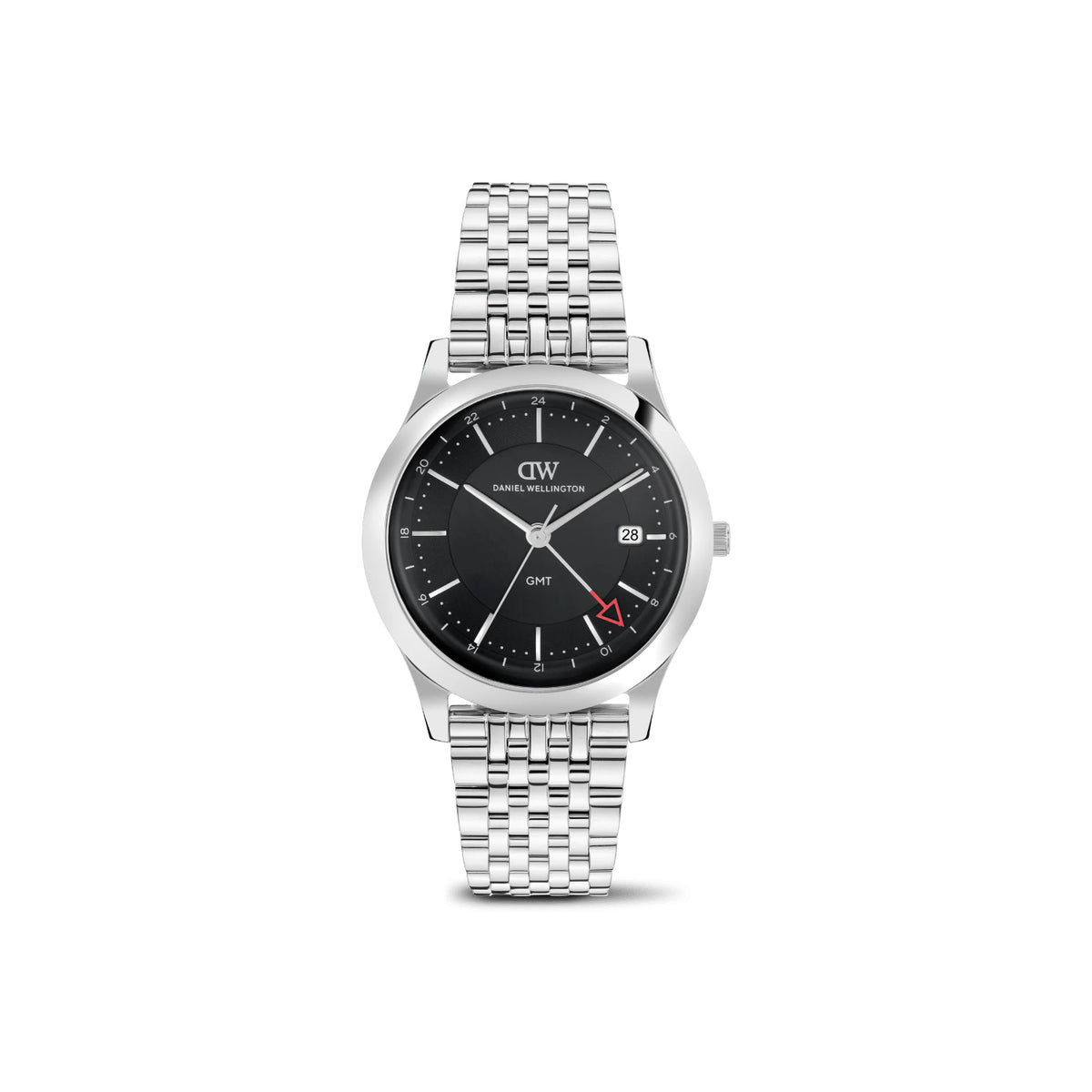 Daniel Wellington - Orologio Pathfinder Gmt 39 7-Link Nero