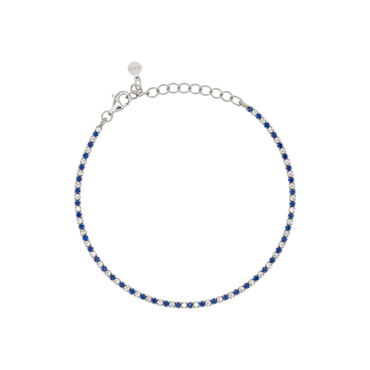 Bracciale Dilvdò tennis 1,5 mm blu