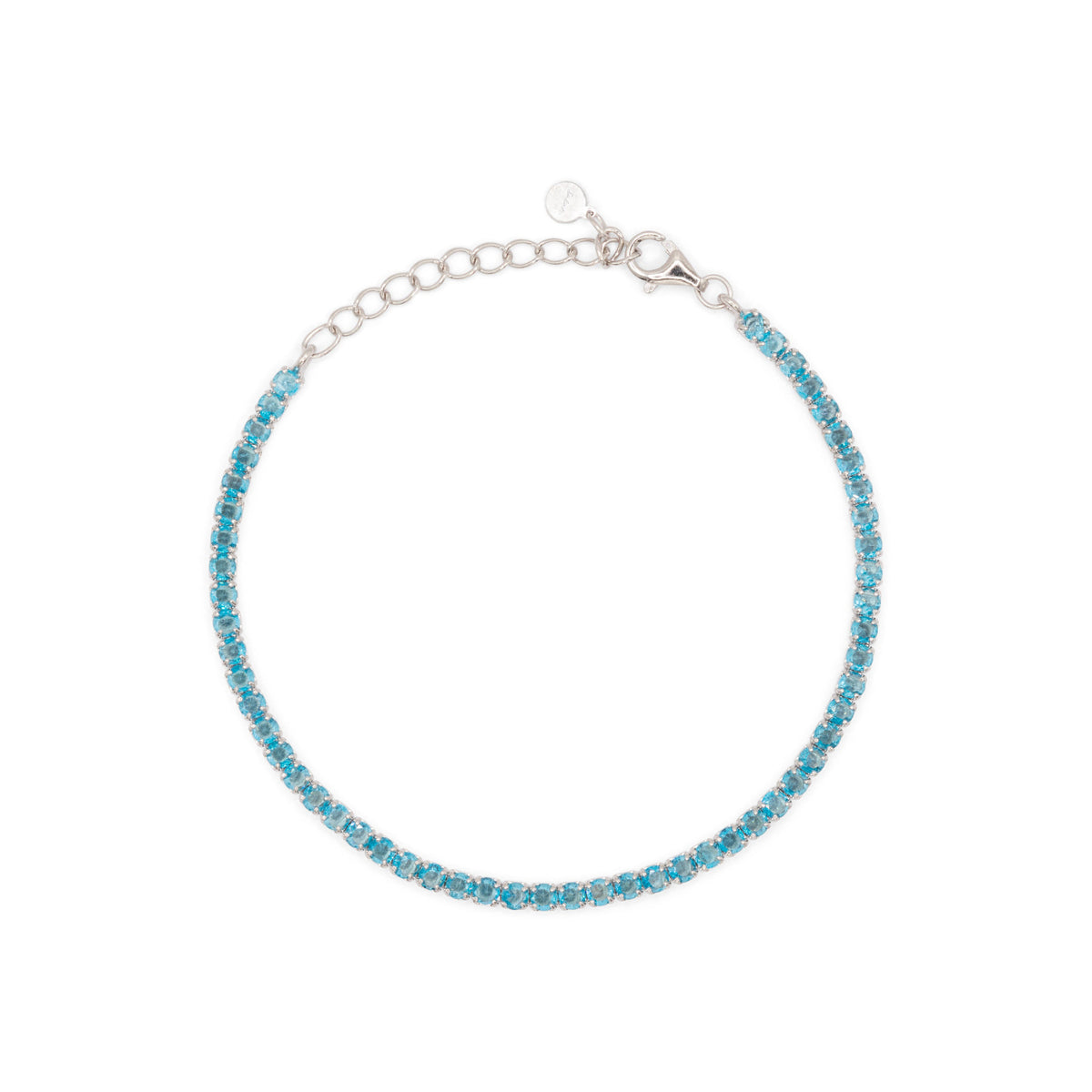 Bracciale Dilvdò tennis 2,5 mm turchese