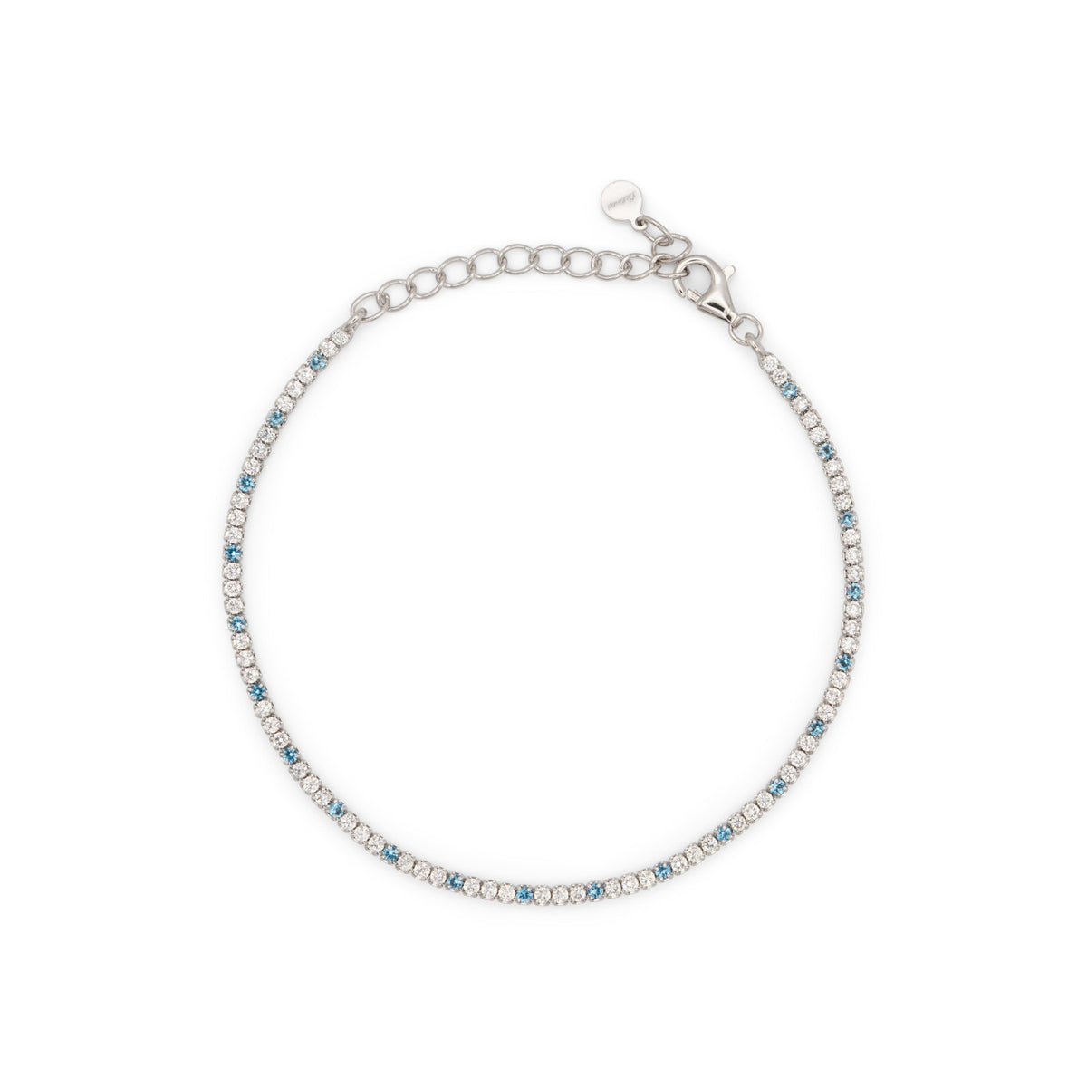Bracciale Dilvdò tennis 1,5 mm turchese