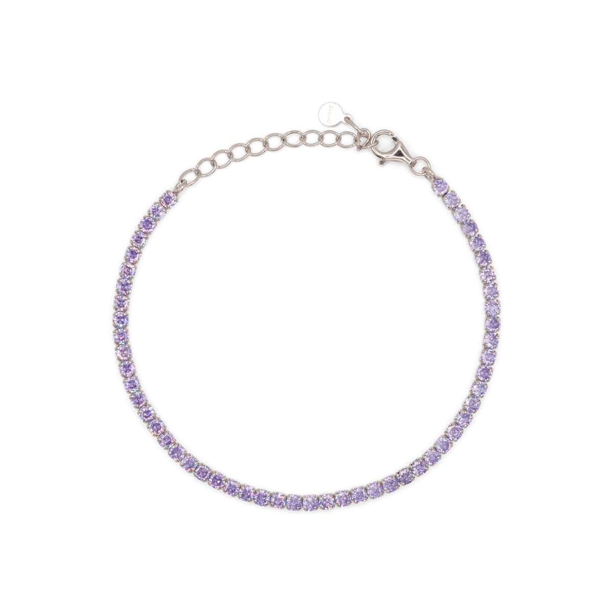 Bracciale Dilvdò tennis 2,5 mm lavanda