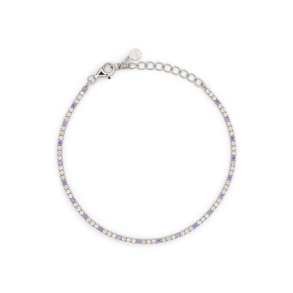Bracciale Dilvdò tennis 1,5 mm lavanda