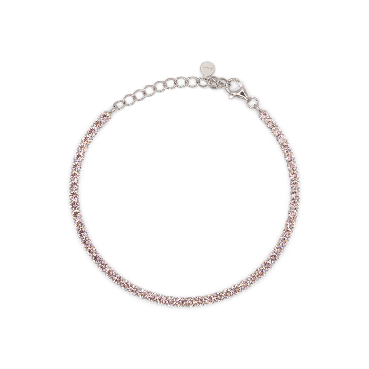 Bracciale Dilvdò tennis 2,5 mm rosa