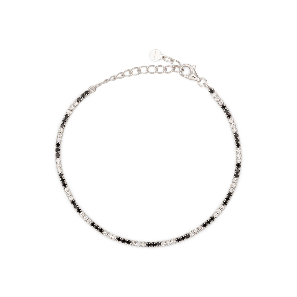 Bracciale Dilvdò tennis 1,5 mm nero