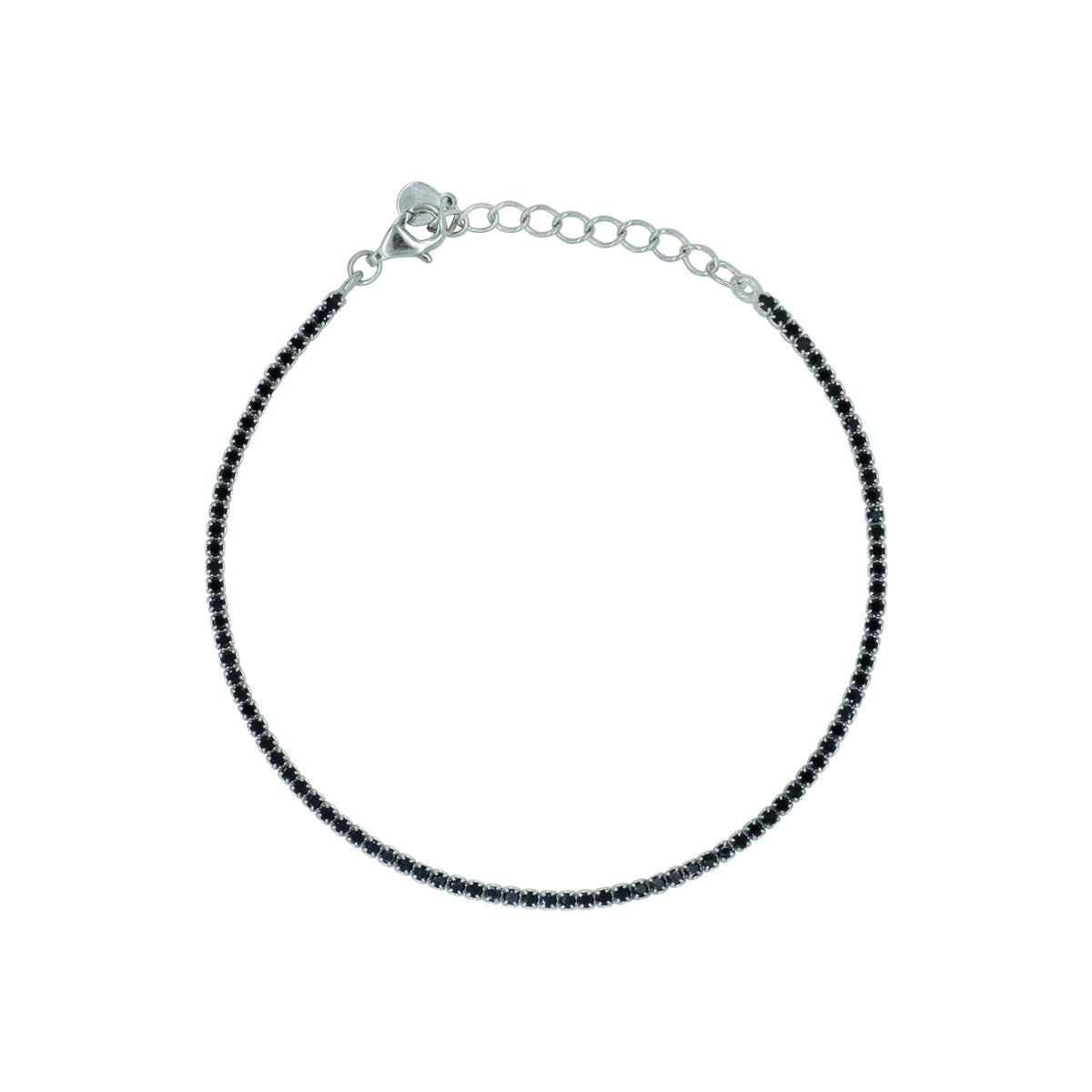 Bracciale Dilvdò tennis 1,5 mm nero