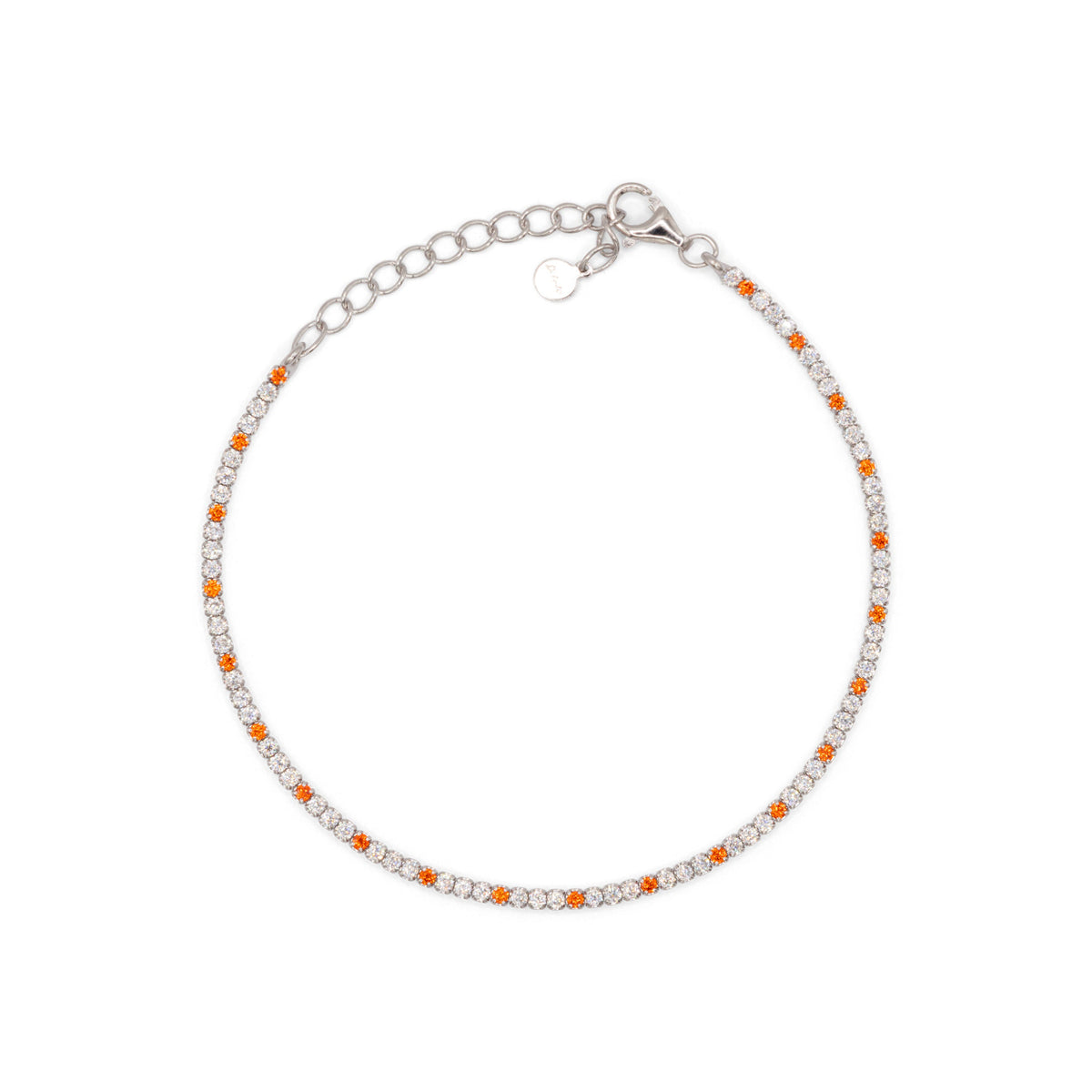 Bracciale Dilvdò tennis 1,5 mm arancio