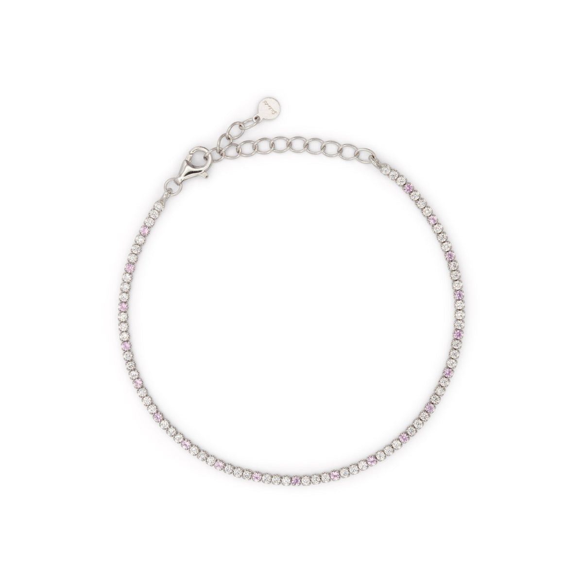 Bracciale Dilvdò tennis 1,5 mm rosa