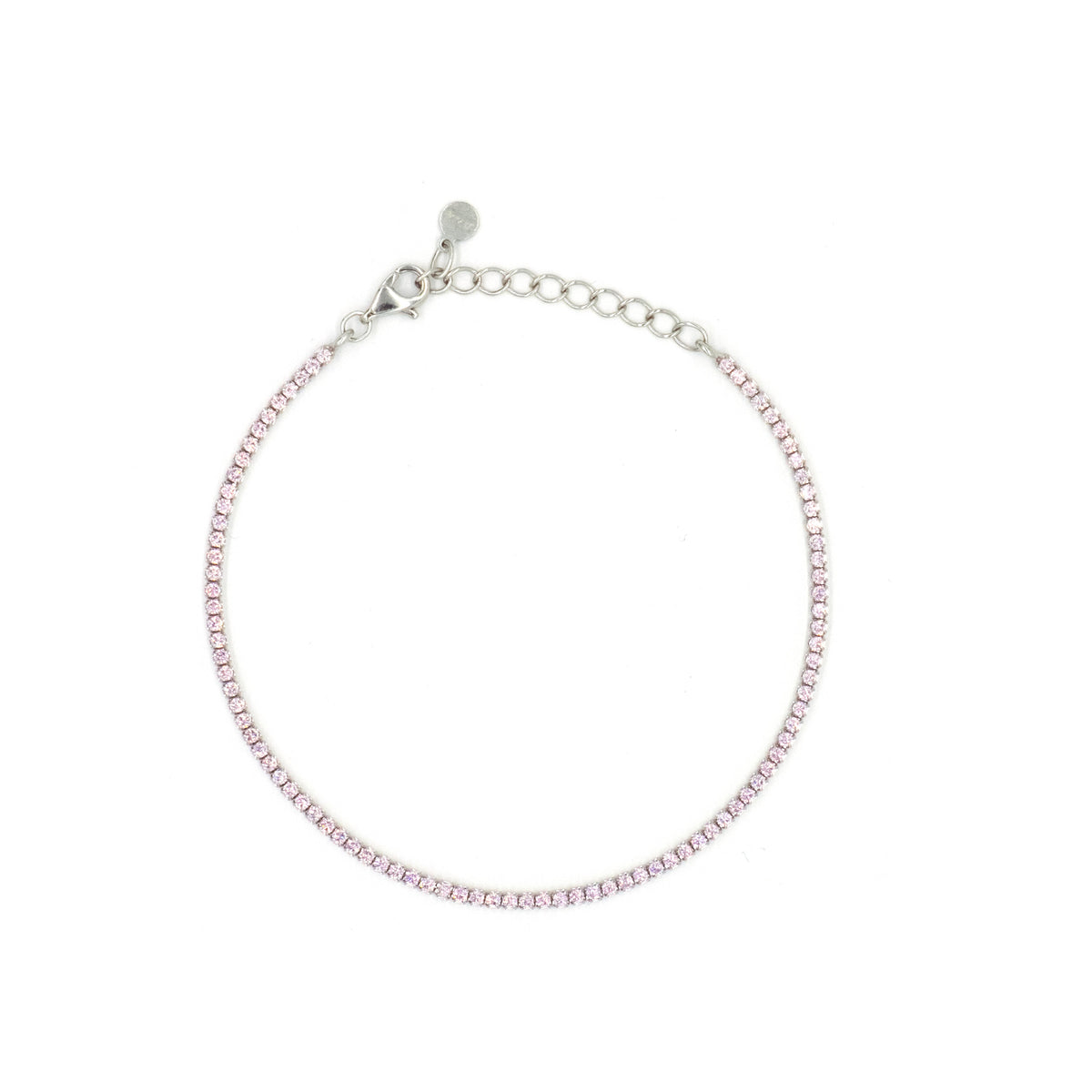 Bracciale Dilvdò tennis 1,5 mm rosa