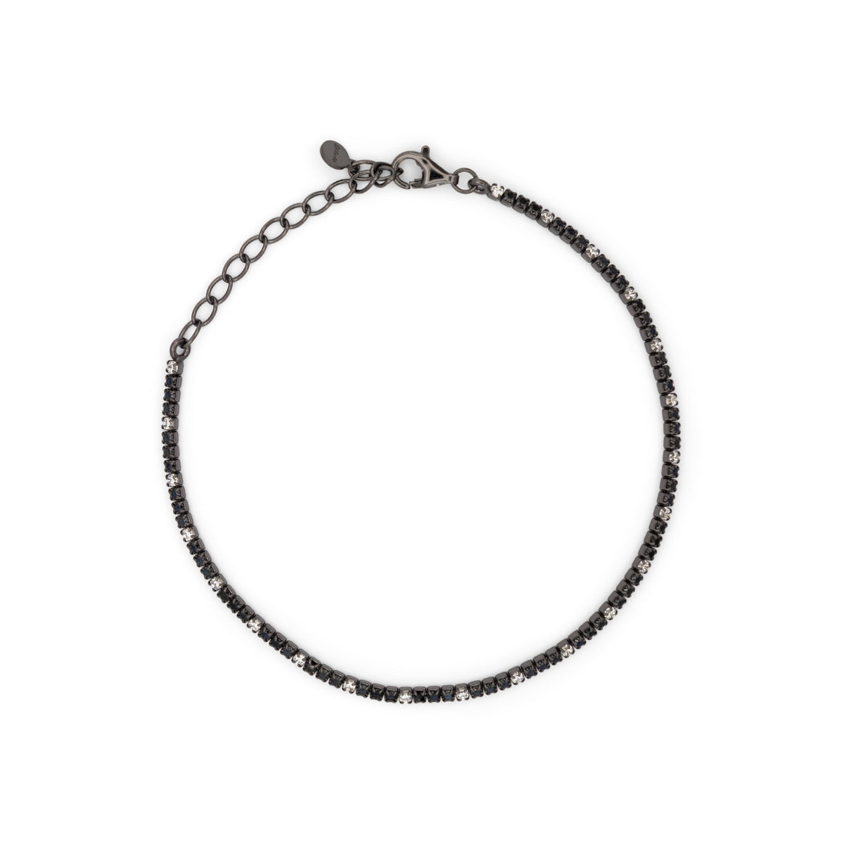 Bracciale Dilvdò tennis 1,5 mm nero