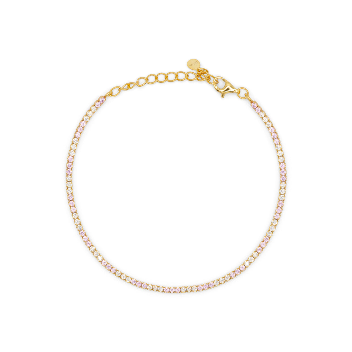 Bracciale Dilvdò tennis 1,5 mm oro rosa