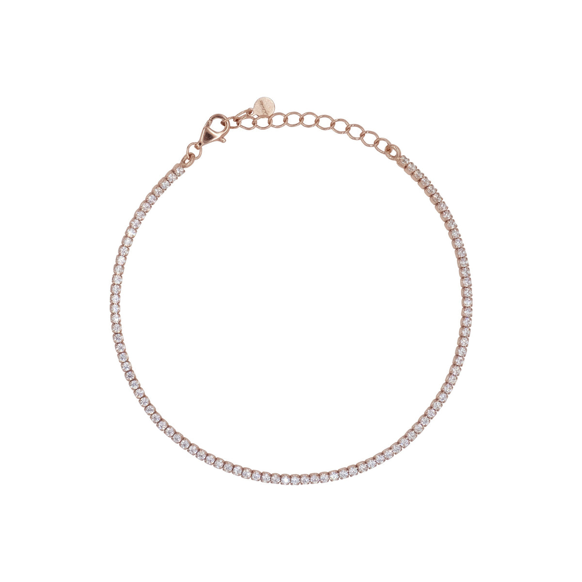 Bracciale Dilvdò tennis 1,5 mm oro rosa
