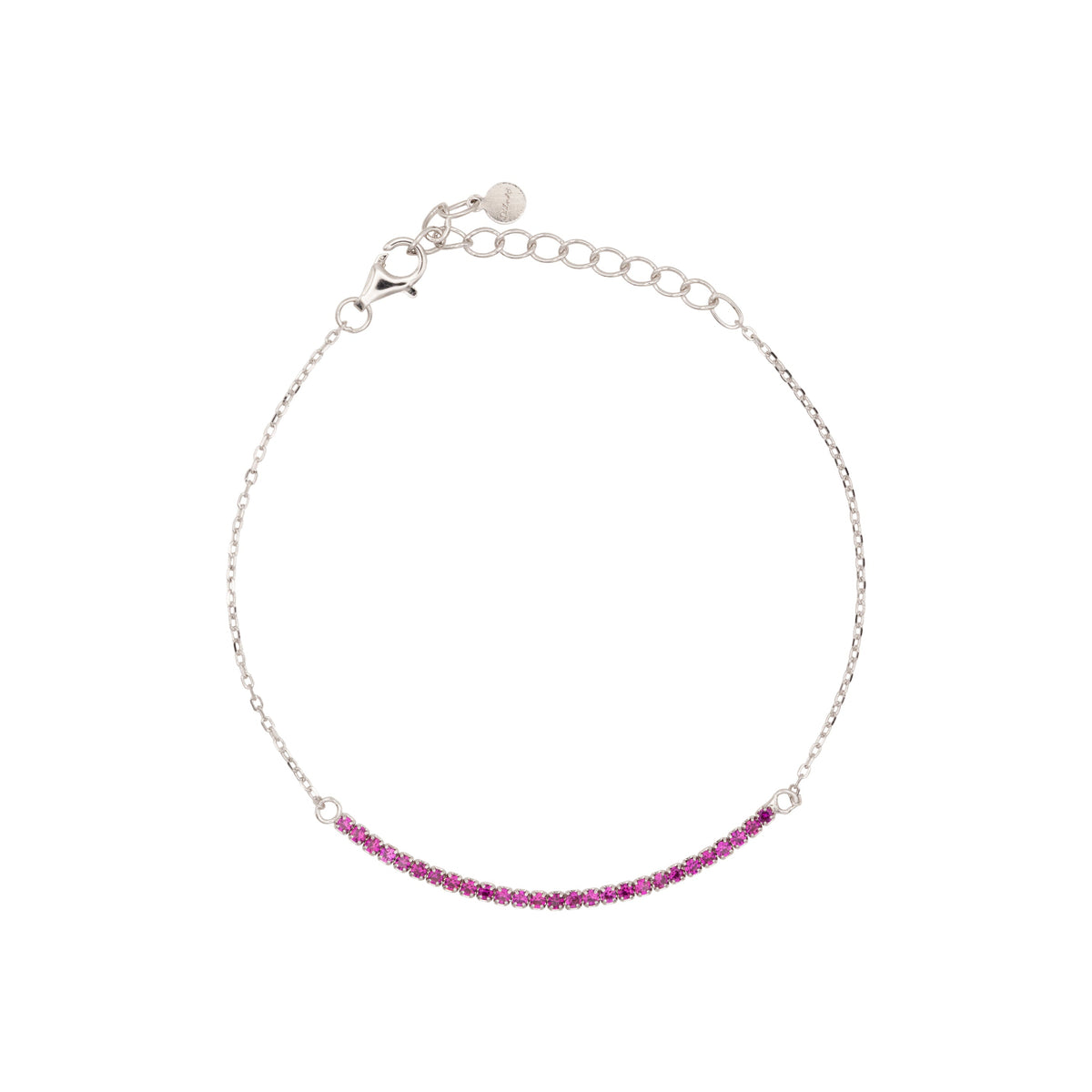 Bracciale Dilvdò half light in argento rosso