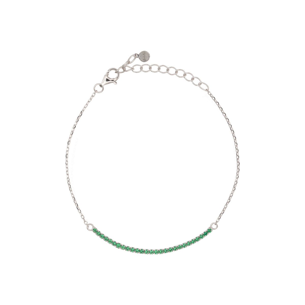 Bracciale Dilvdò half light in argento verde