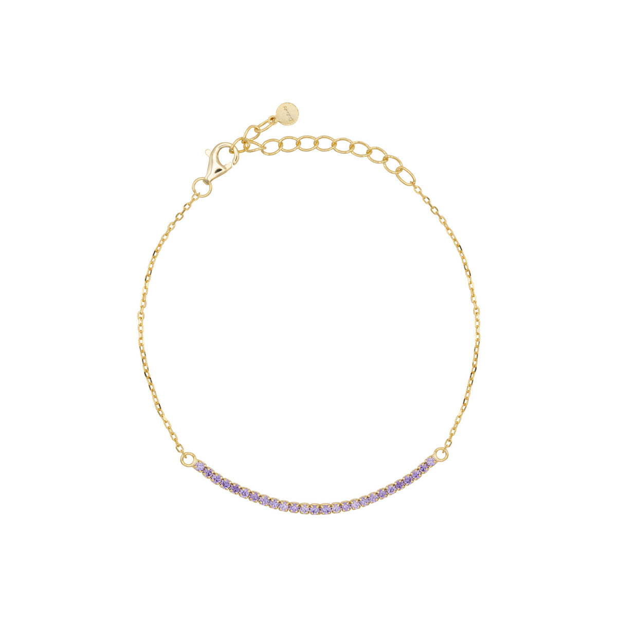 Bracciale Dilvdò half light in argento oro lavanda