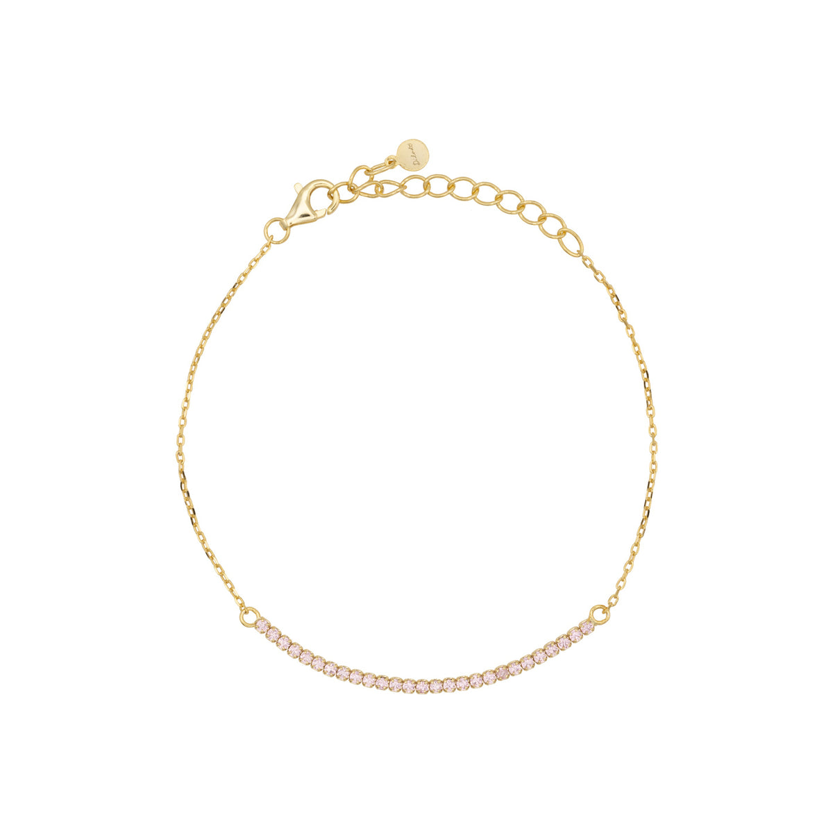 Bracciale Dilvdò half light in argento oro rosa