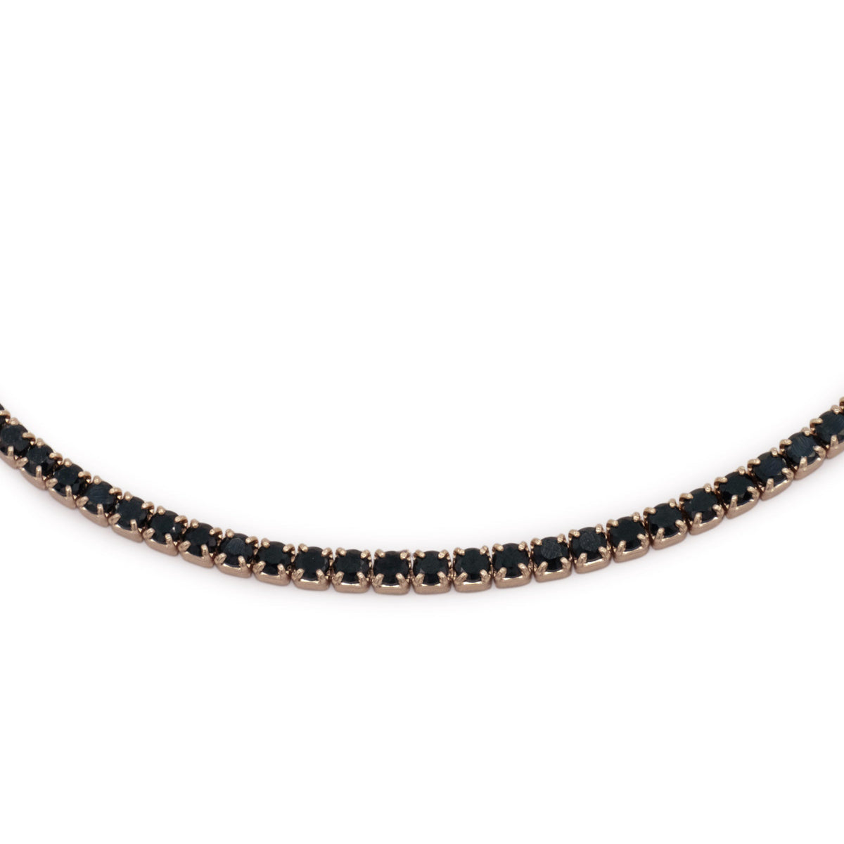 Collana Dilvdò choker tennis oro rosa