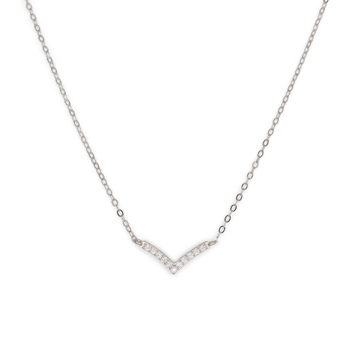 Collana Dilvdò a V in argento donna