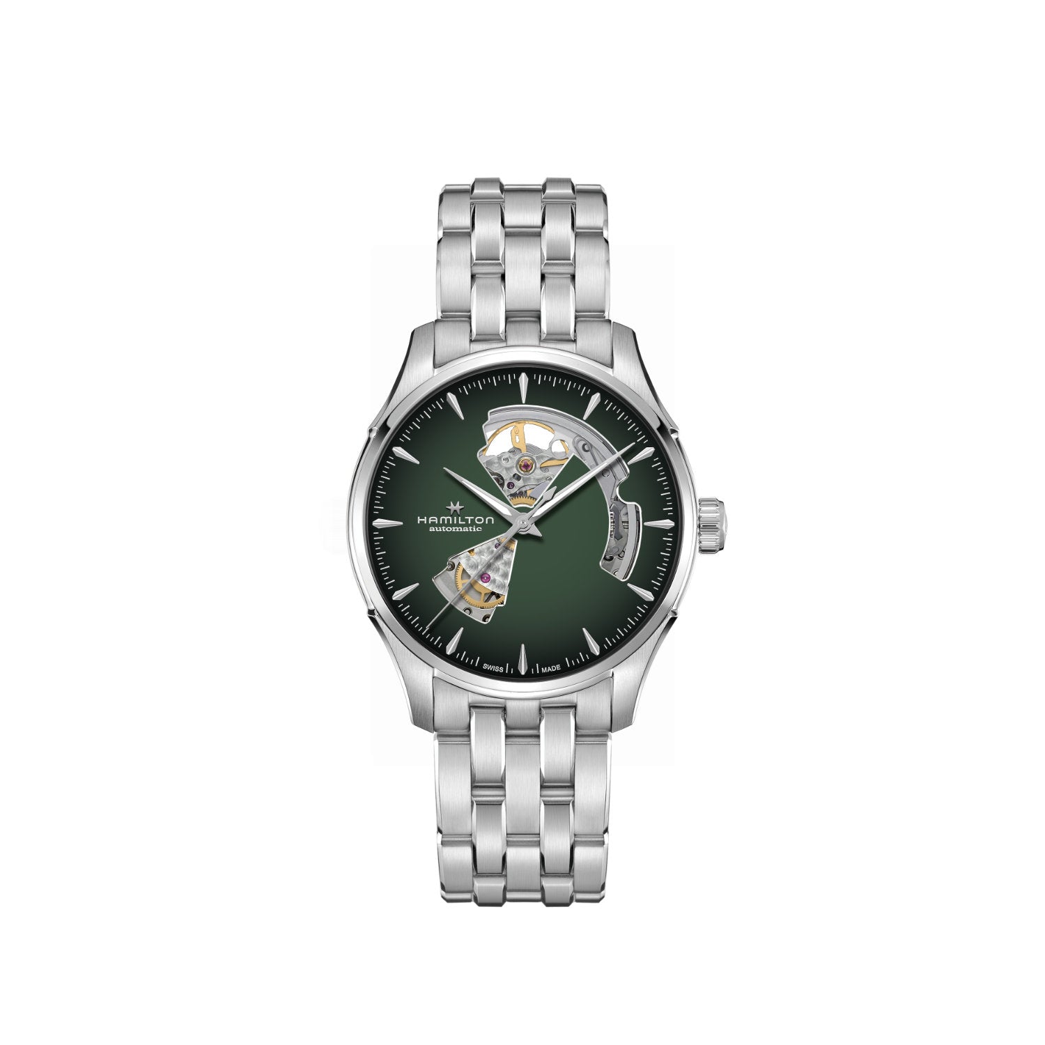 Hamilton - Jazzmaster Open Heart Auto 40mm Verde