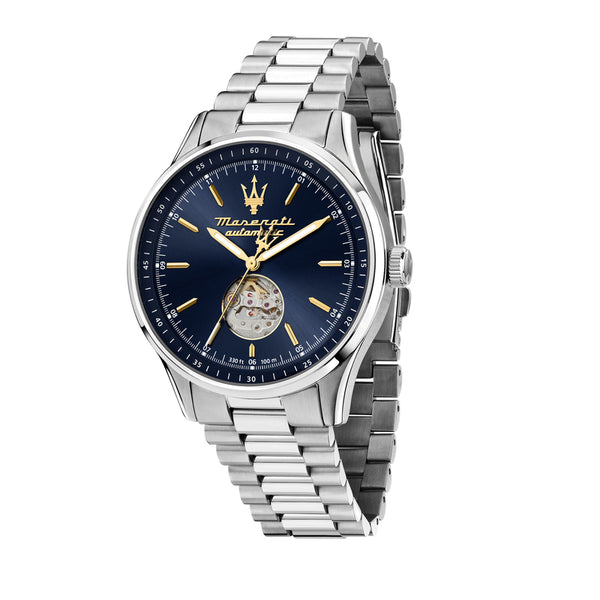 Maserati - Sorpasso 42mm Auto Blue Dial Ss br