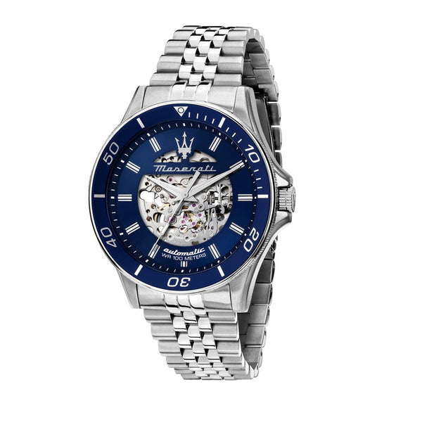 Maserati - Sfida 44mm Auto Blu Dial Ss br