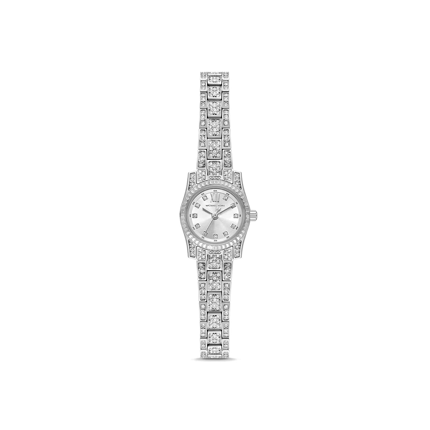 Michael Kors - Orologio Lexington mini argento con pavé 19mm Quarzo