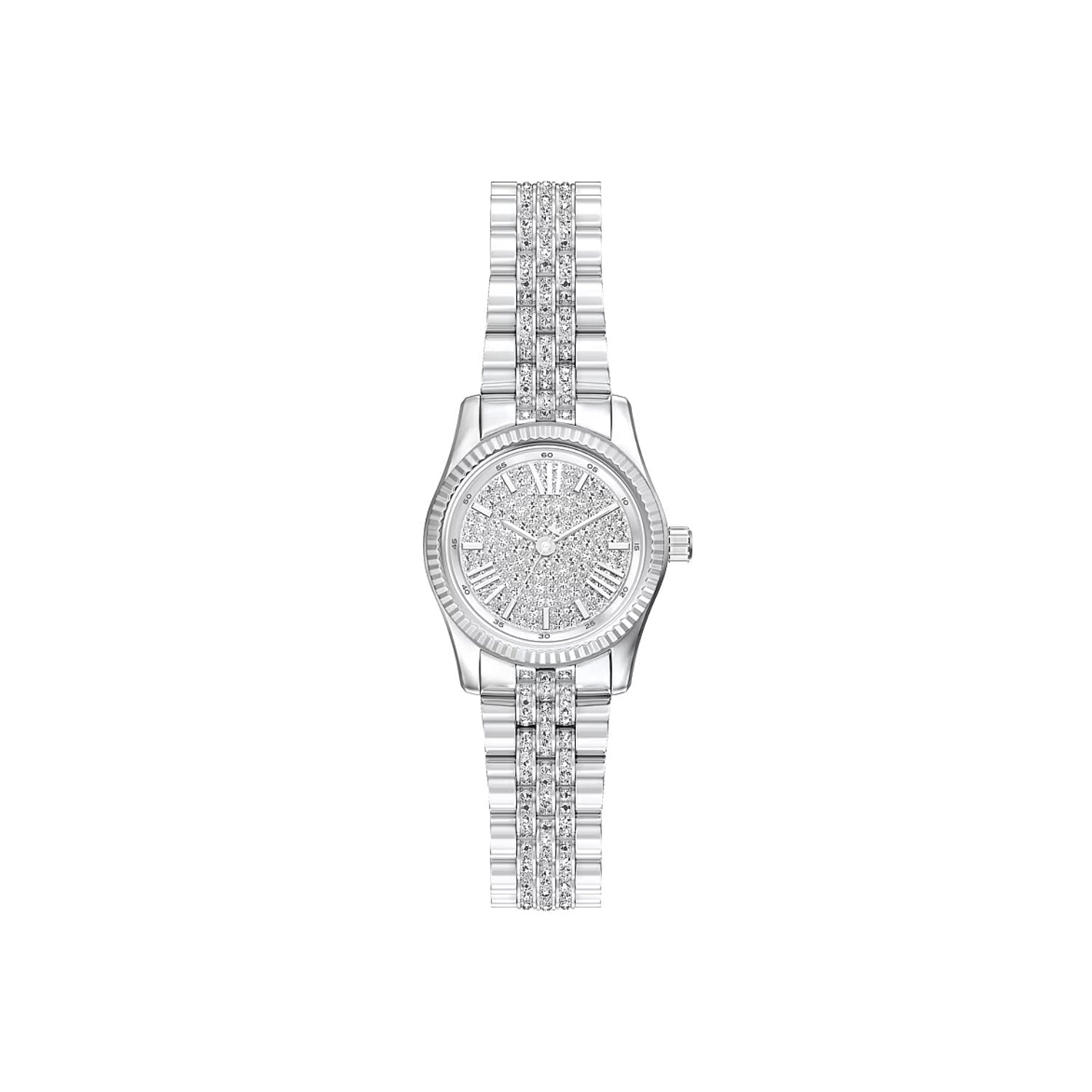 Michael Kors - Orologio Petite Lexington argento con pavé 26mm Quarzo