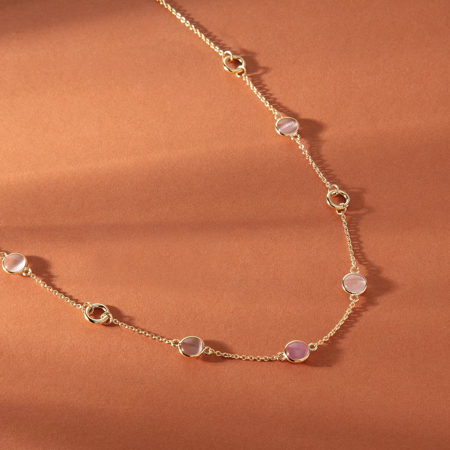 Morellato - Collana Venezia Argento dorato Cat Eye Rosa