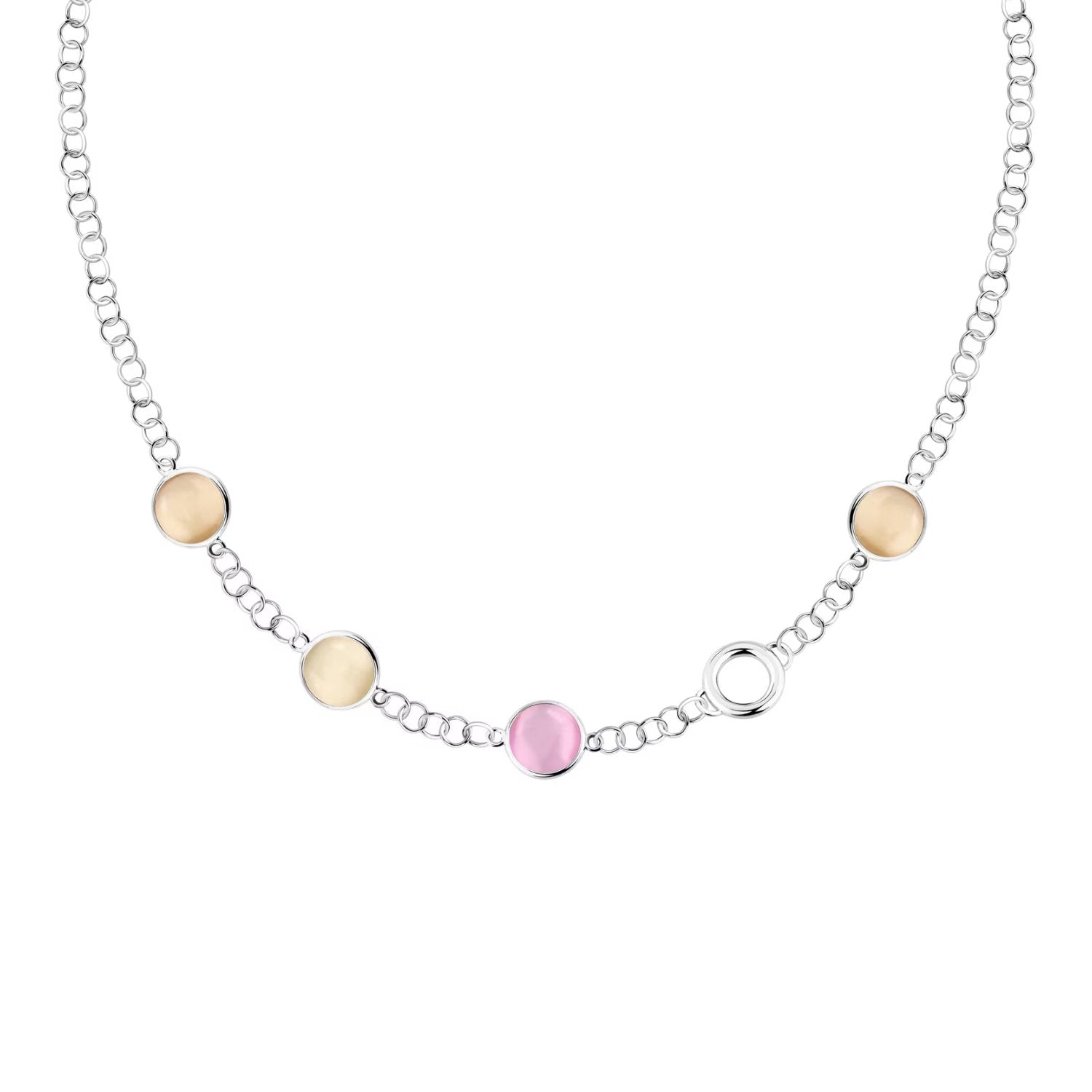 Morellato - Collana Venezia Argento Cat Eye Rosa
