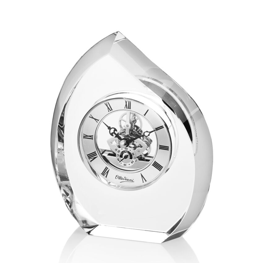 Ottaviani - Orologio in cristallo cm.15x5x18,5