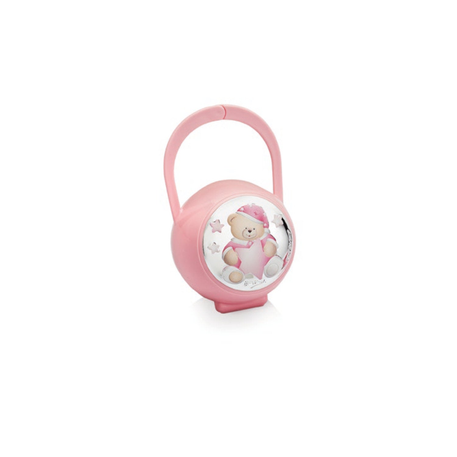 Ottaviani - Portaciuccio Orsetto con pinza Rosa Argento