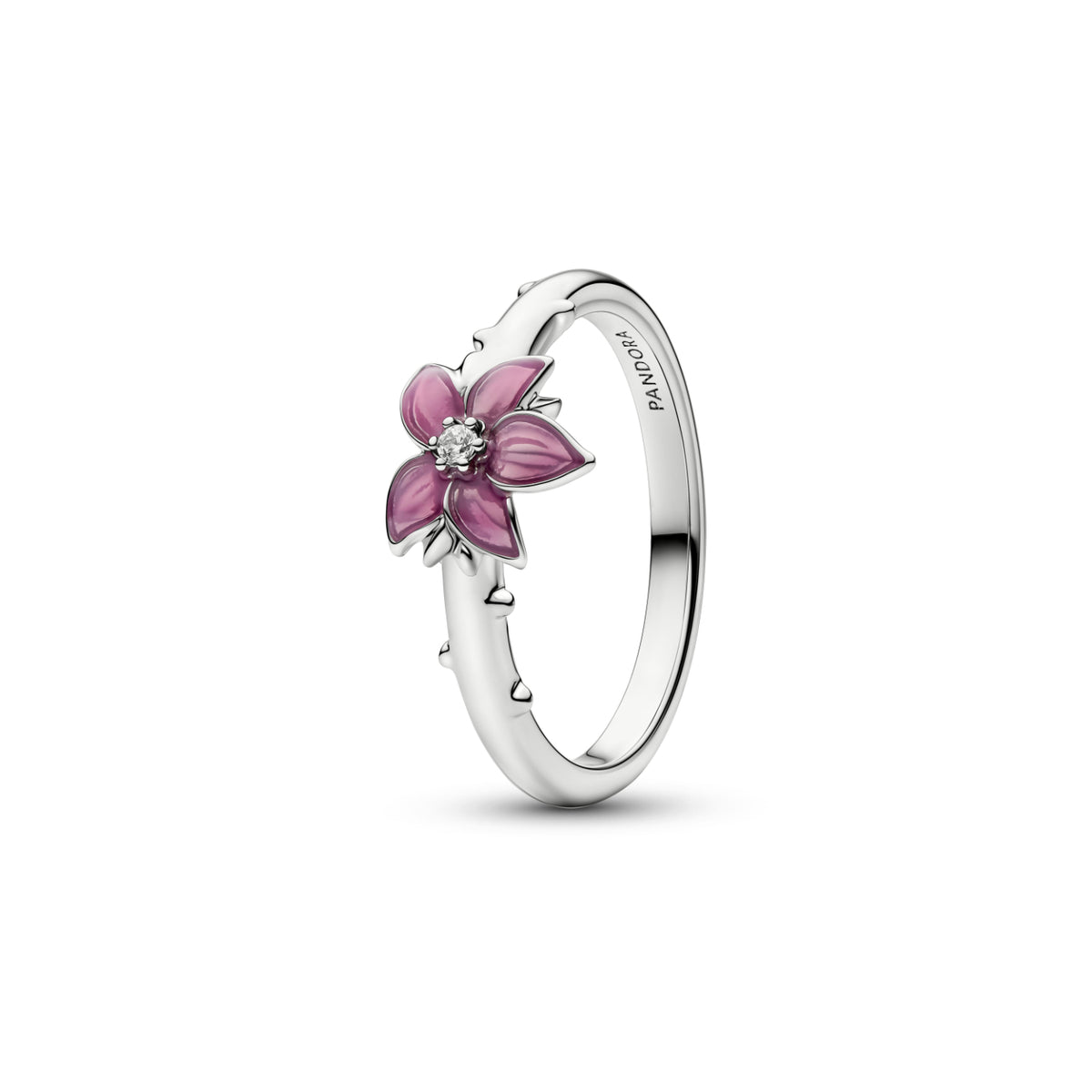 Anello Pandora Disney Mulan Ciliegio finitura platino