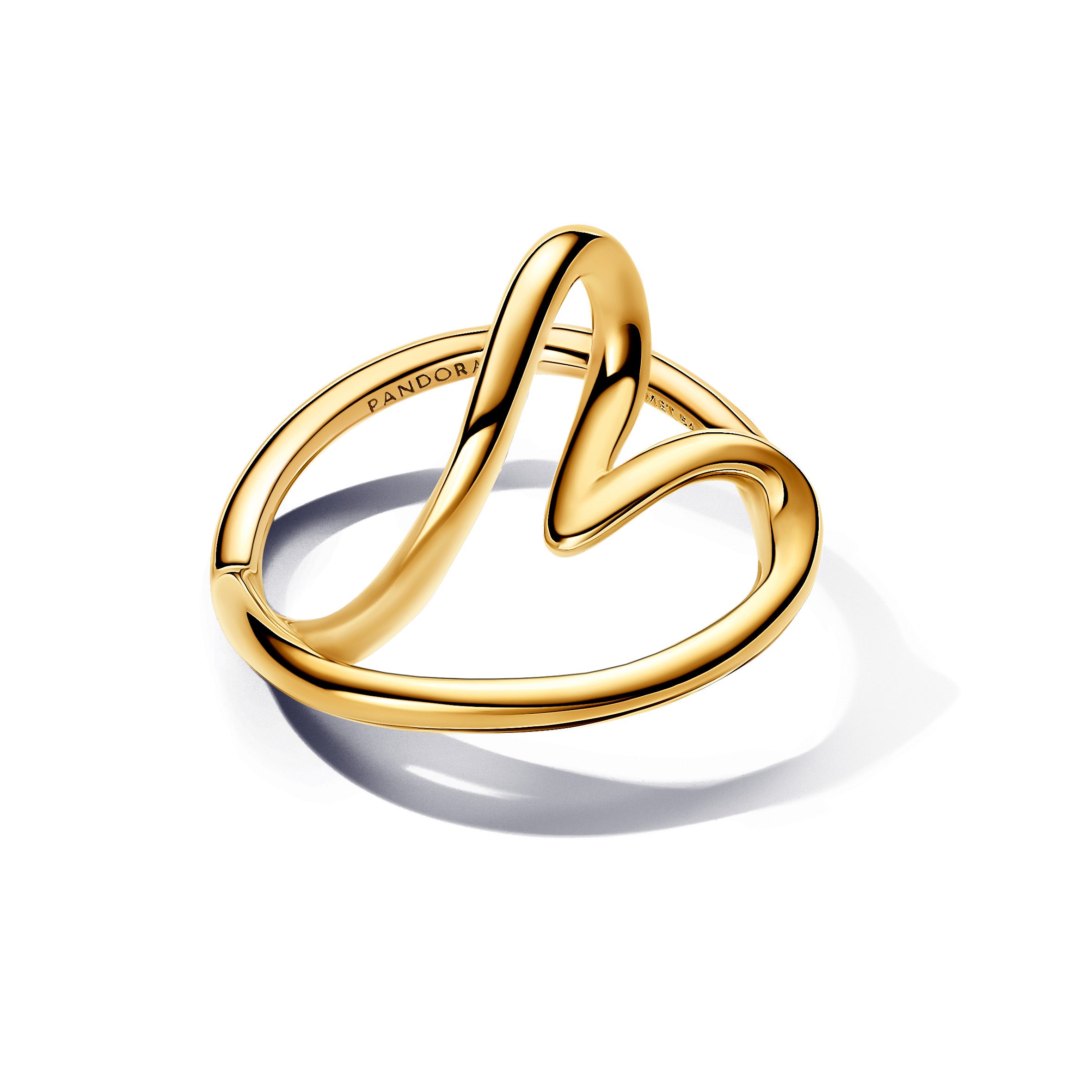 Pandora - Anello Cuore Linea Sinuosa