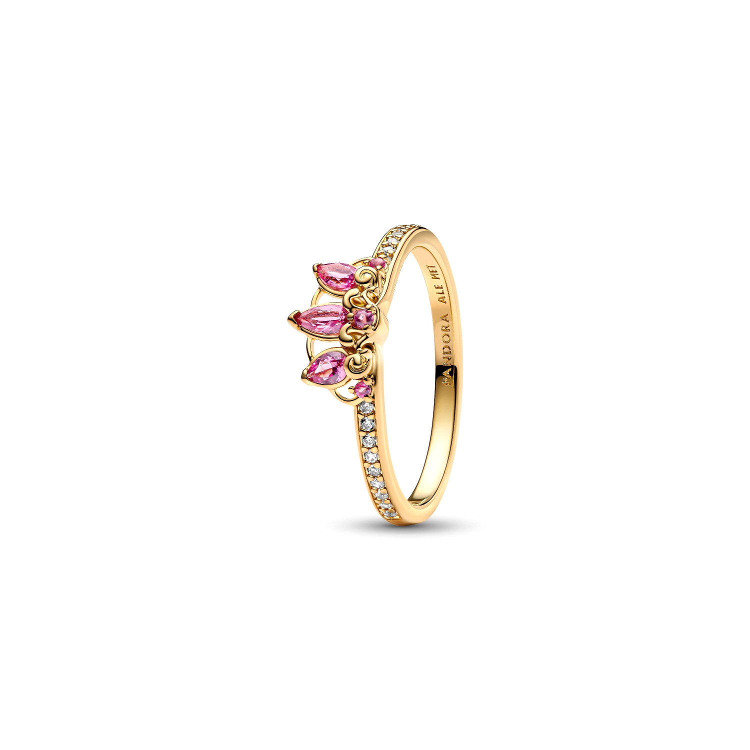 Pandora - Principesse Disney, Rapunzel, Anello Tiara rifinito oro