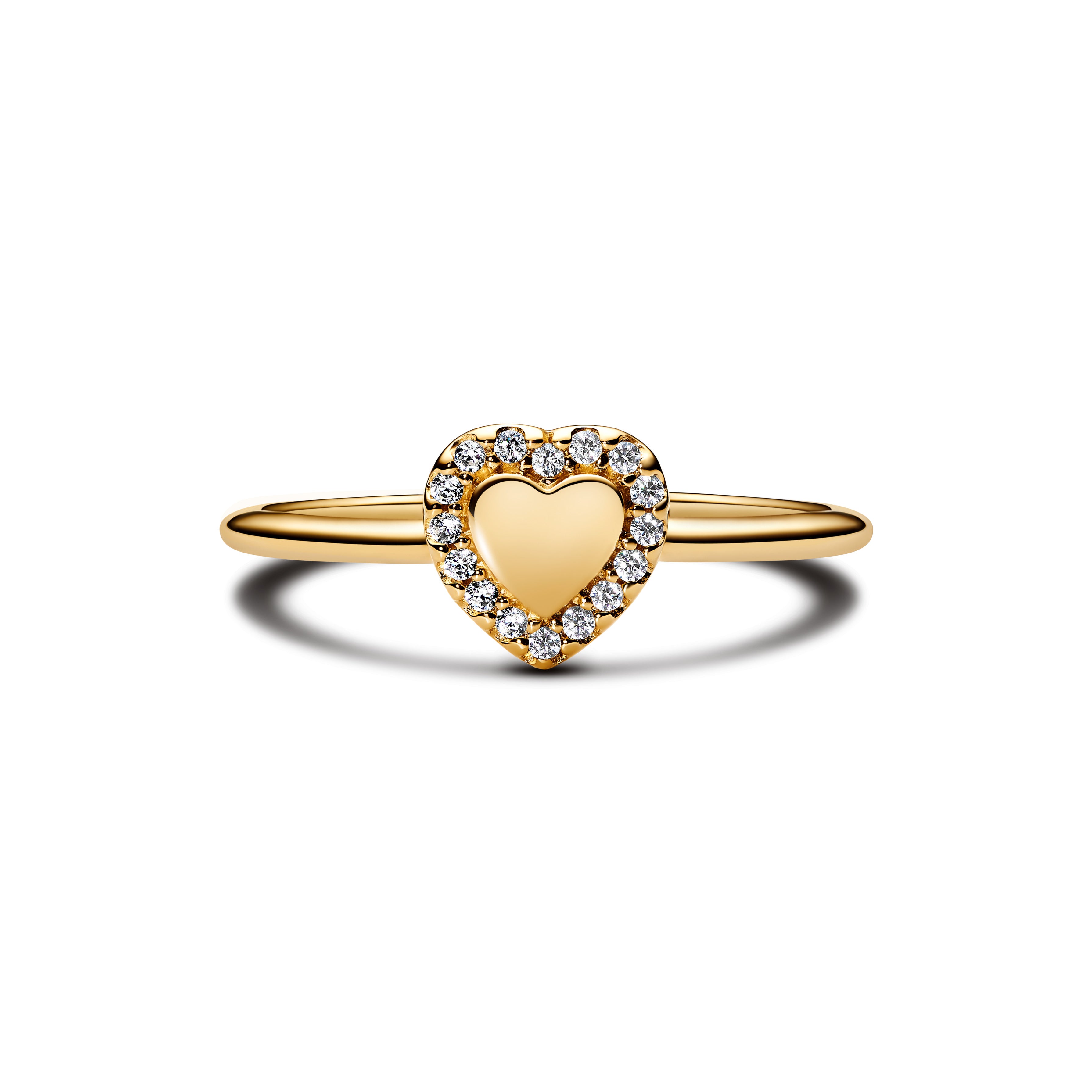 Pandora - Anello Cuore e Pavè da incidere