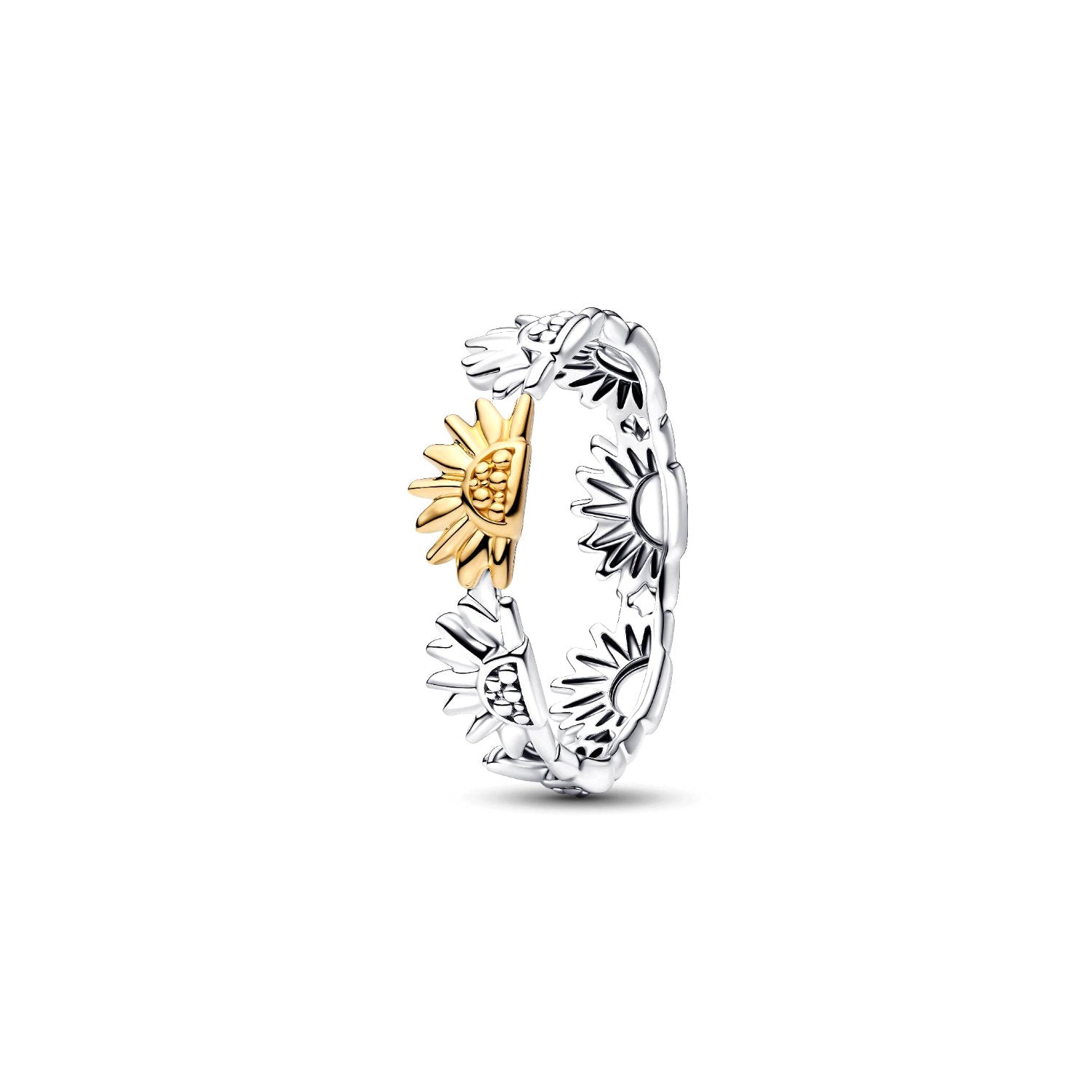 Pandora - Anello Fascia Sole Argento bicolore