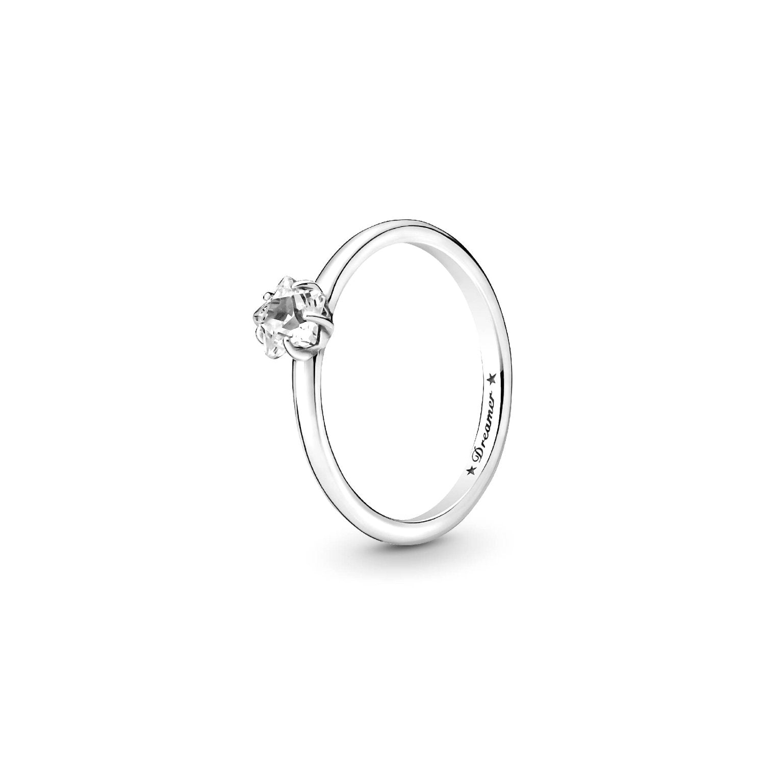 Pandora - Anello Solitario Stella Celeste Argento
