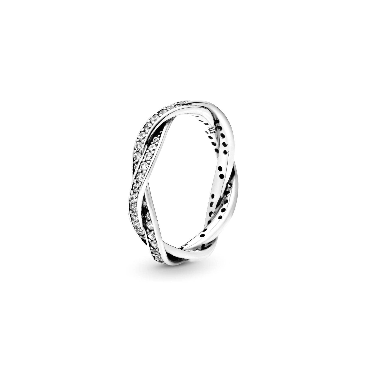 Pandora - Anello Intreccio del destino Argento