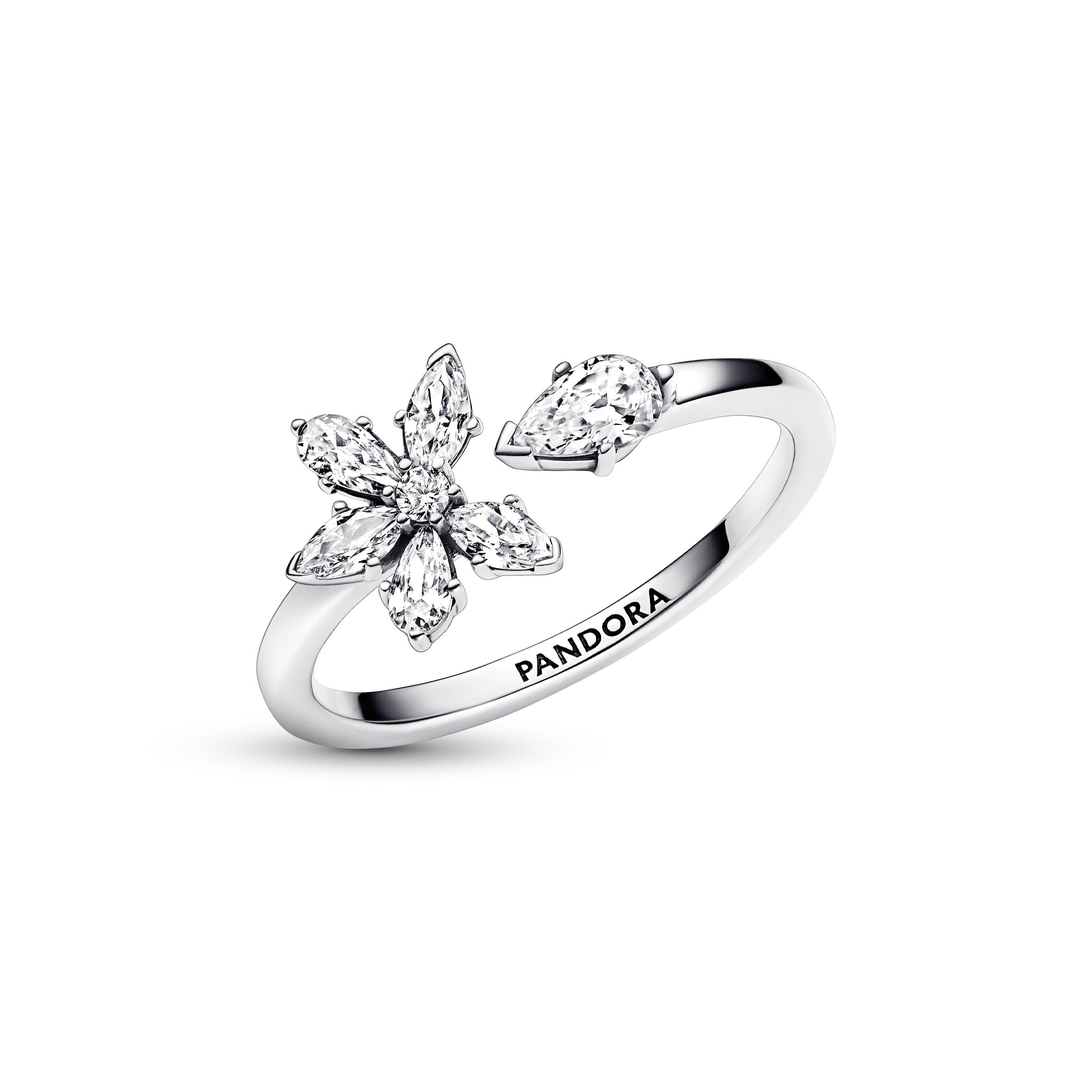 Pandora - Anello Aperto Herbarium Fiore Luminoso