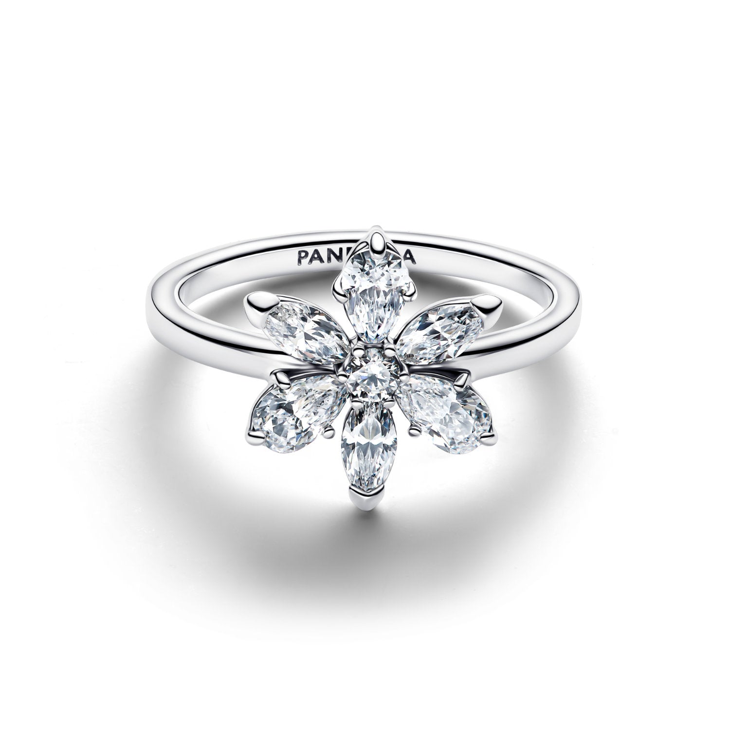 Pandora - Anello Herbarium in argento sterling con zirconia cubica