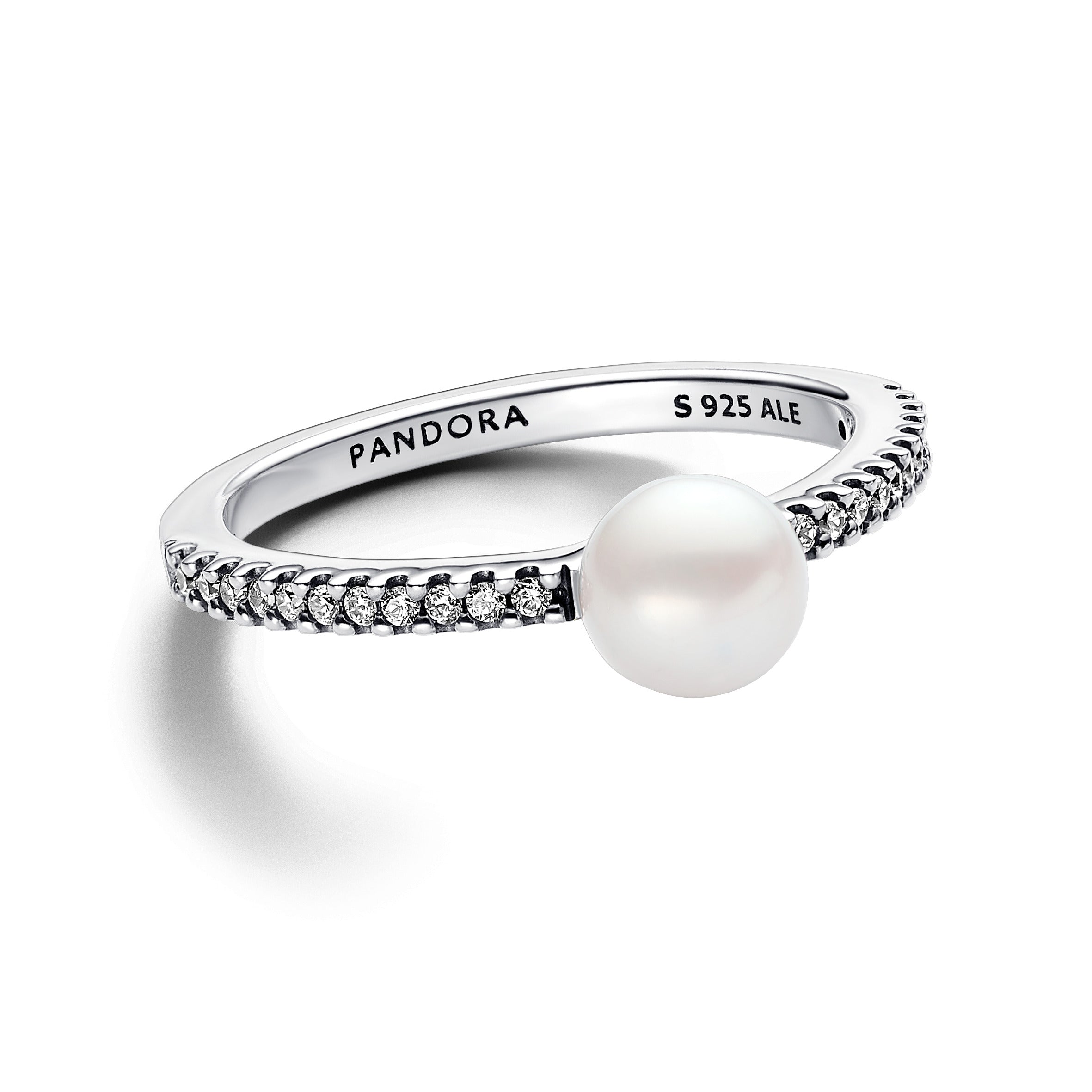 Pandora - Anello Perla d'Acqua Dolce Coltivata e Pavè