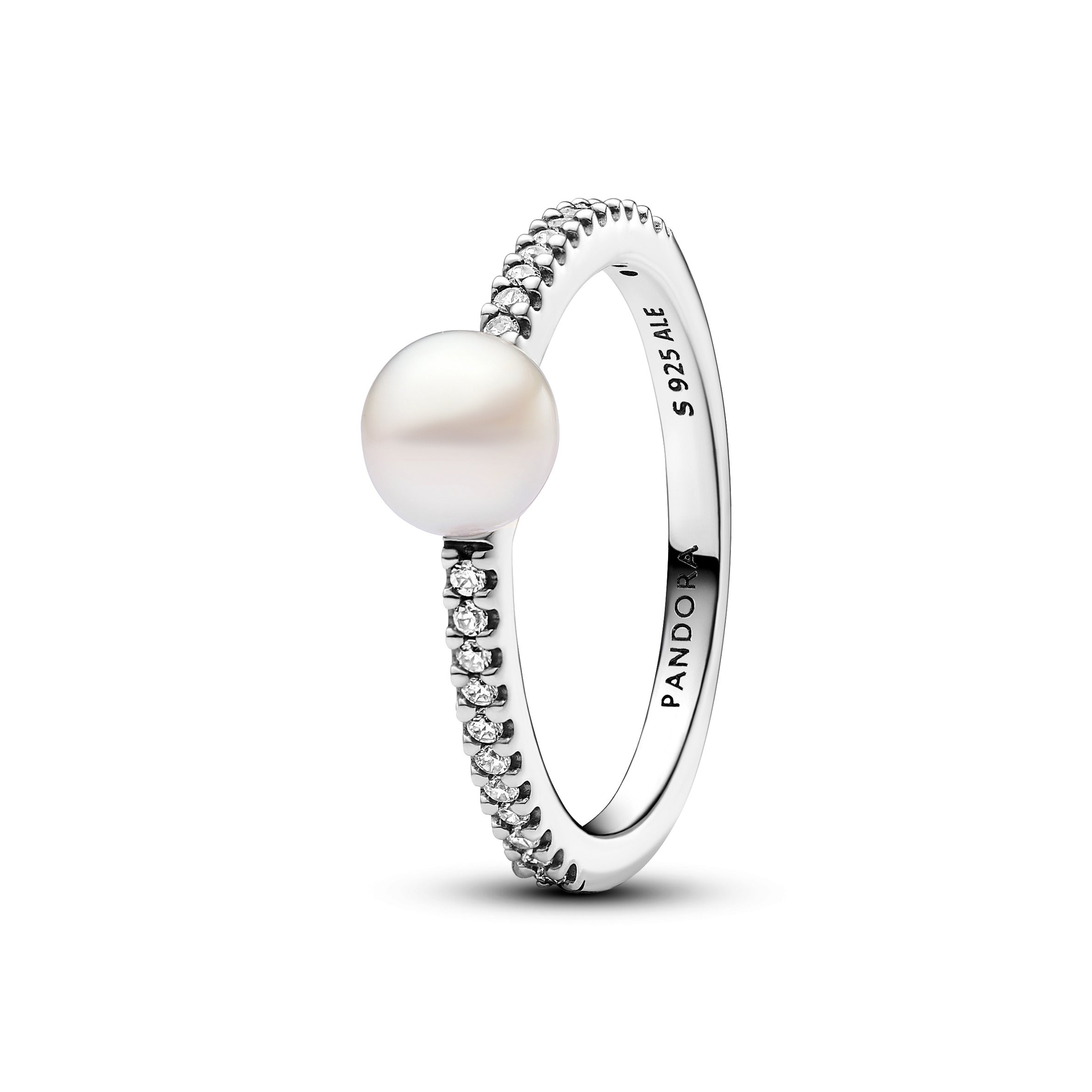 Pandora - Anello Perla d'Acqua Dolce Coltivata e Pavè