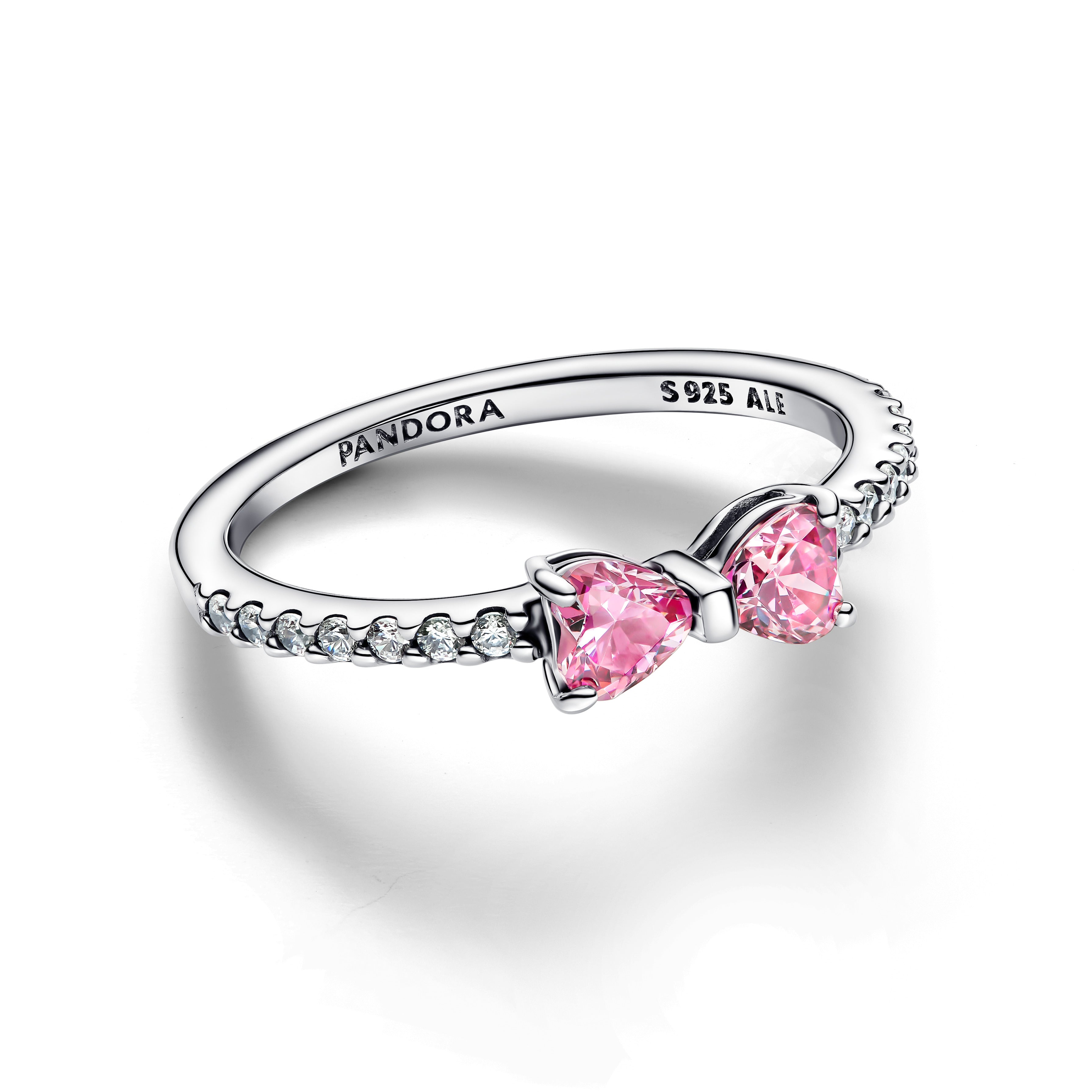 Pandora - Anello Fiocco Luminoso Rosa