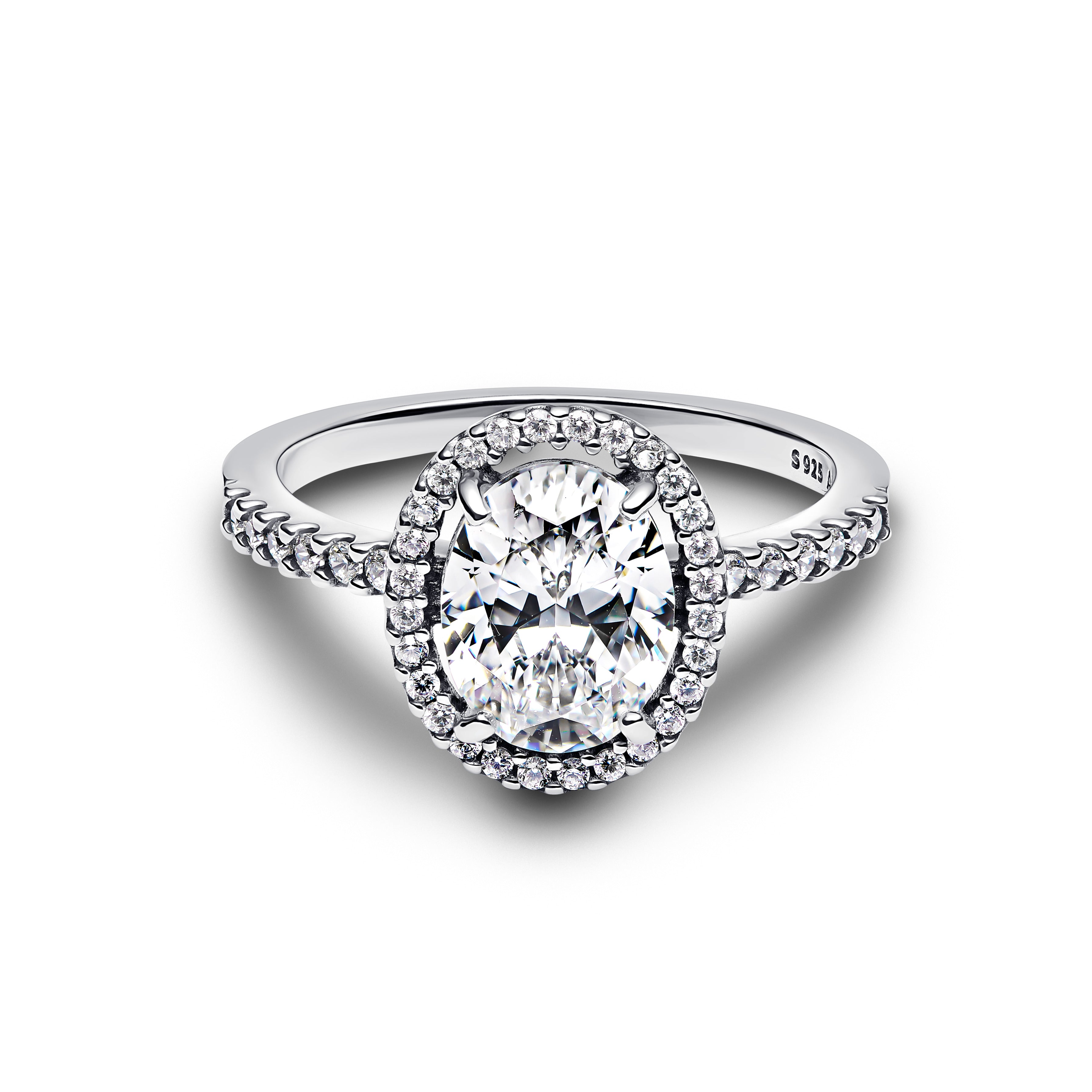 Pandora - Anello Punto Luce Ovale