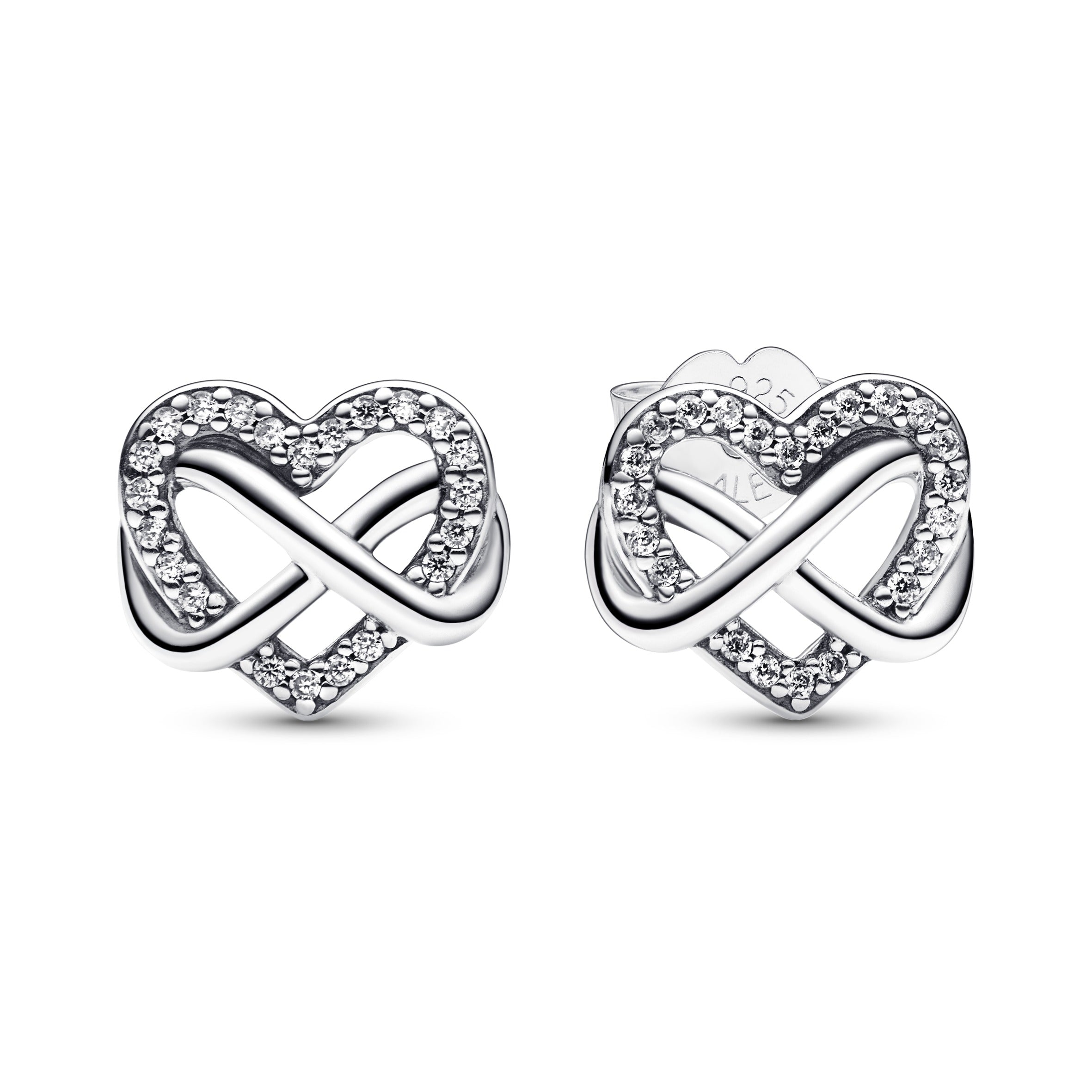 Pandora - Orecchini Cuore Infinito Pietre Luminose
