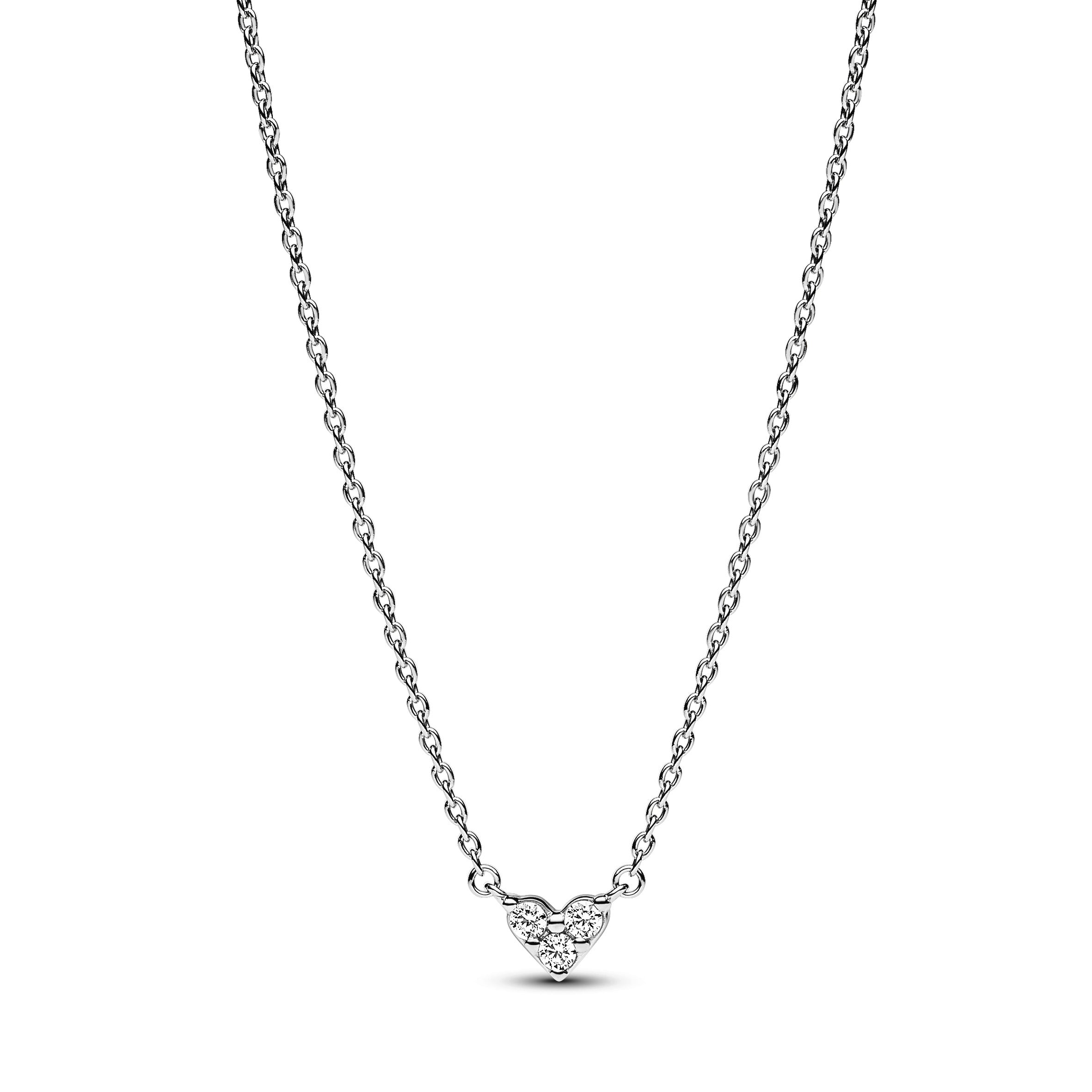 Pandora - Collana Cuore Con Tre Pietre